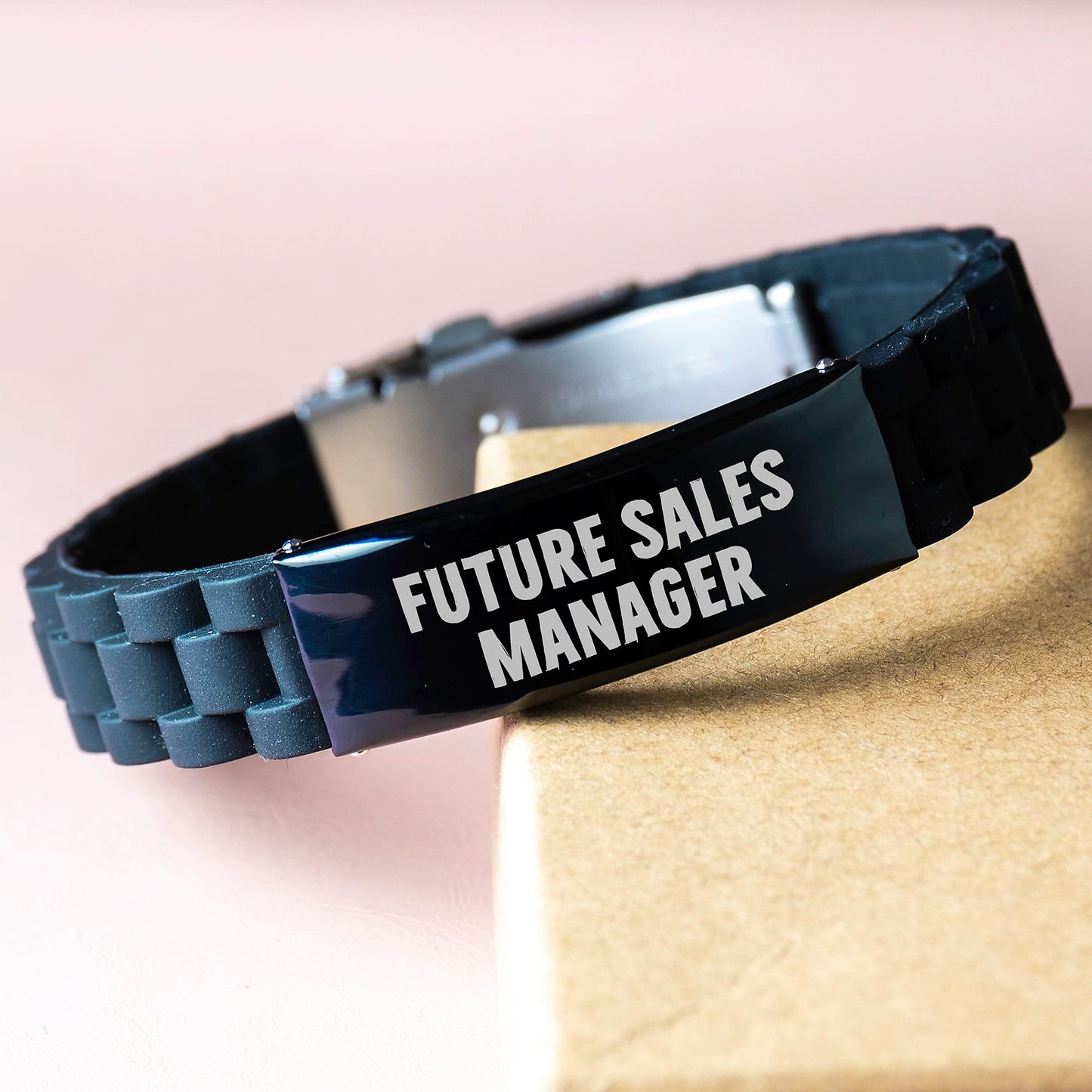 Funny Future Sales Manager Glide lock Clasp Bracelet, Gifts from Men to Future Sales Manager, Graduation Unique Gifts - Image 3