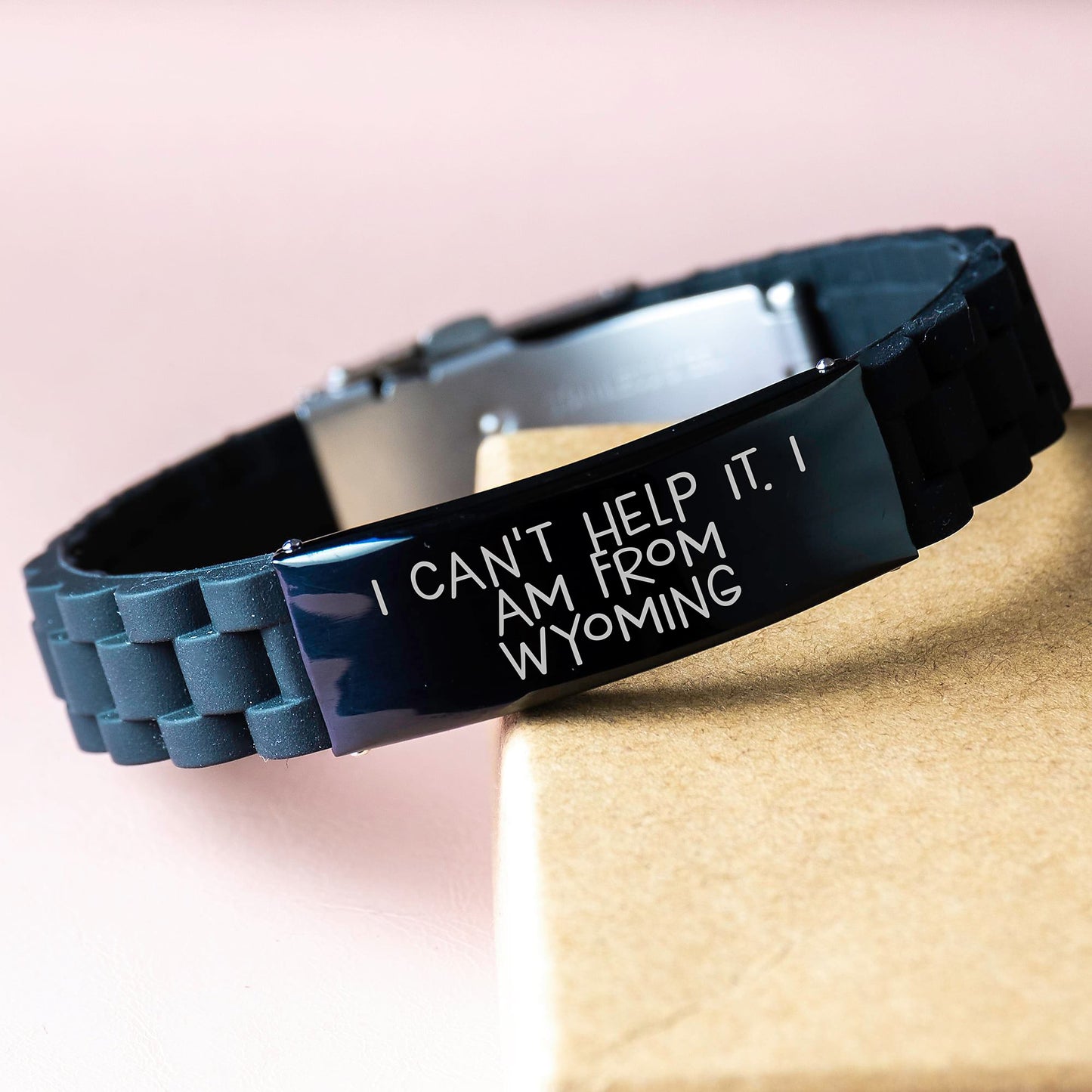 Wyoming Gifts - Funny Quote Glide lock Clasp Bracelet for Graduation from Friends, Coworkers, or Family - Image 3