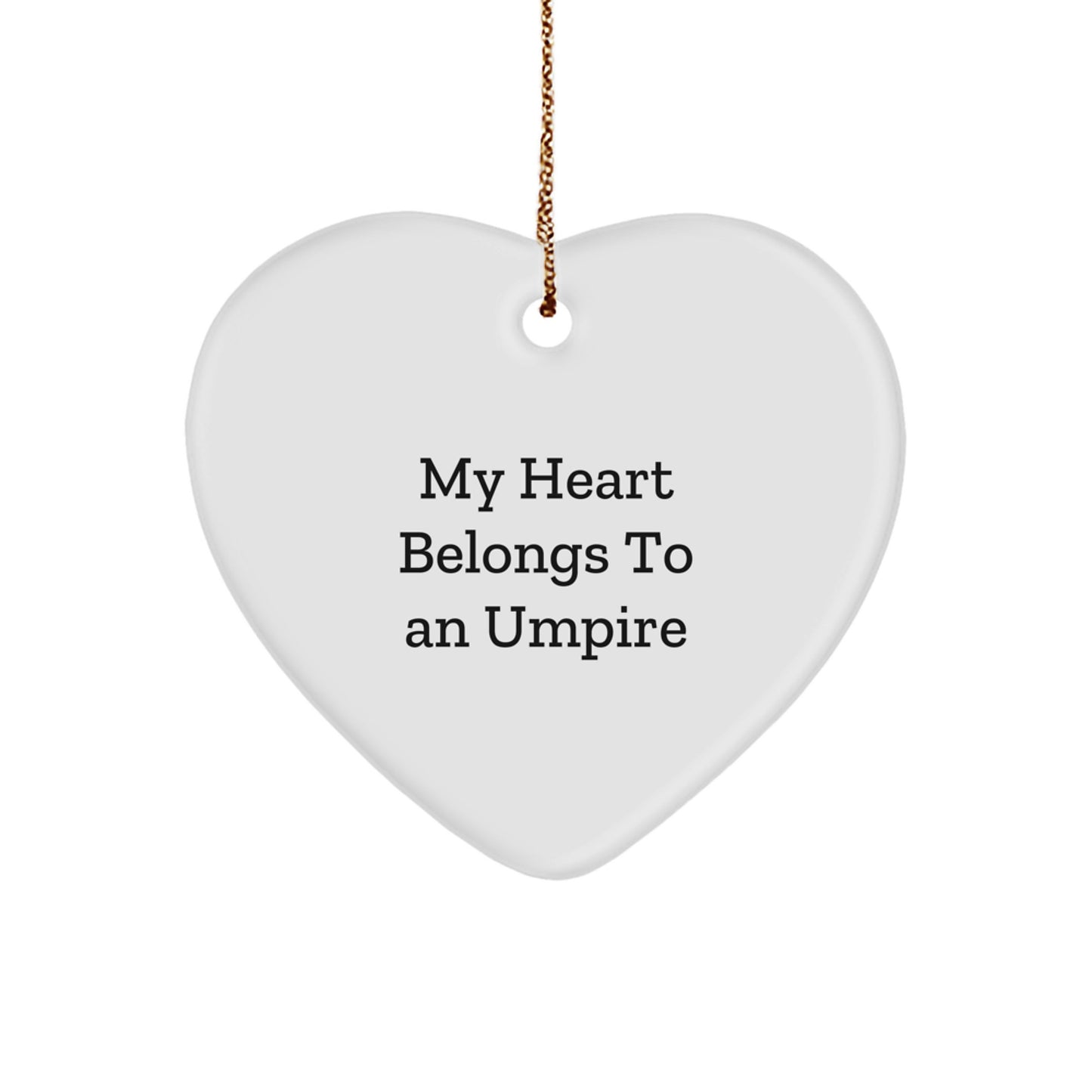 Funny Umpire Heart Ornament Gifts from Friends and Family for Men - Christmas Unique Gifts - Image 1