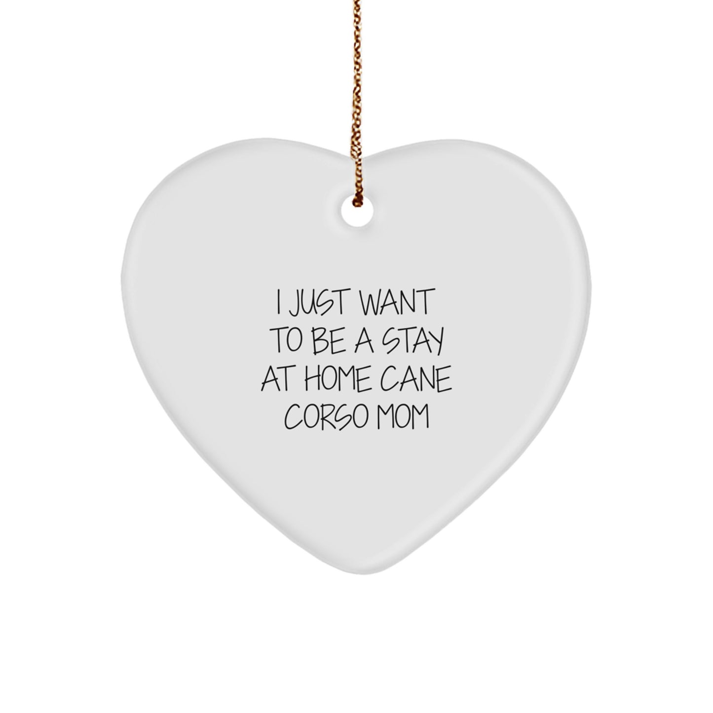 Funny Cane Corso Dog Mom Heart Ornament Gifts from Friends or Family, Perfect for Christmas Unique Gifts for Cane Corso Dog Lovers - Image 1