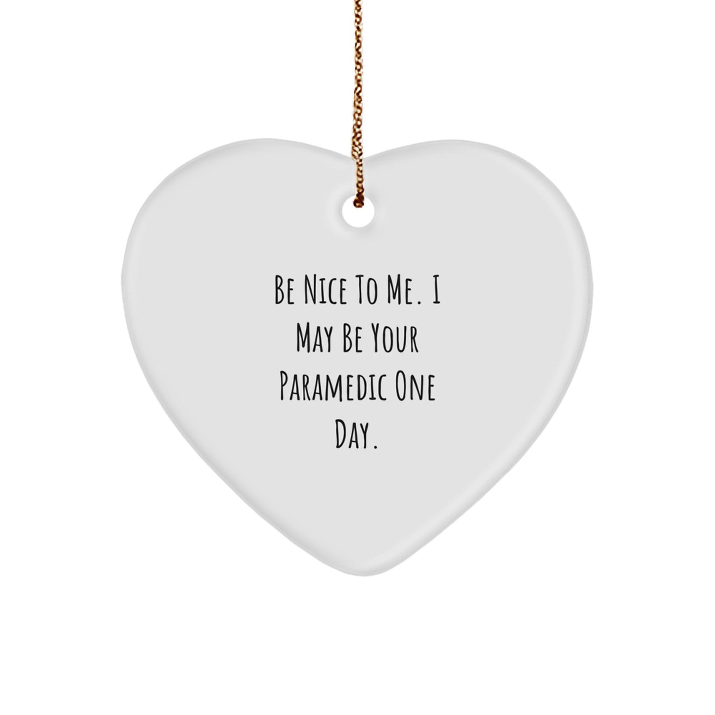 Funny Rescue Worker Heart Ornament Gifts from Friends and Family for Christmas Unique Presents - Image 1