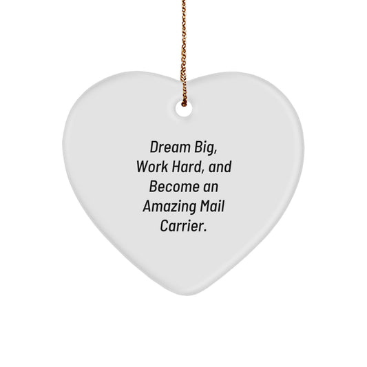 Unique Mail Carrier Heart Ornament Gifts from Friends and Family for Christmas Unique Gifts - Image 1