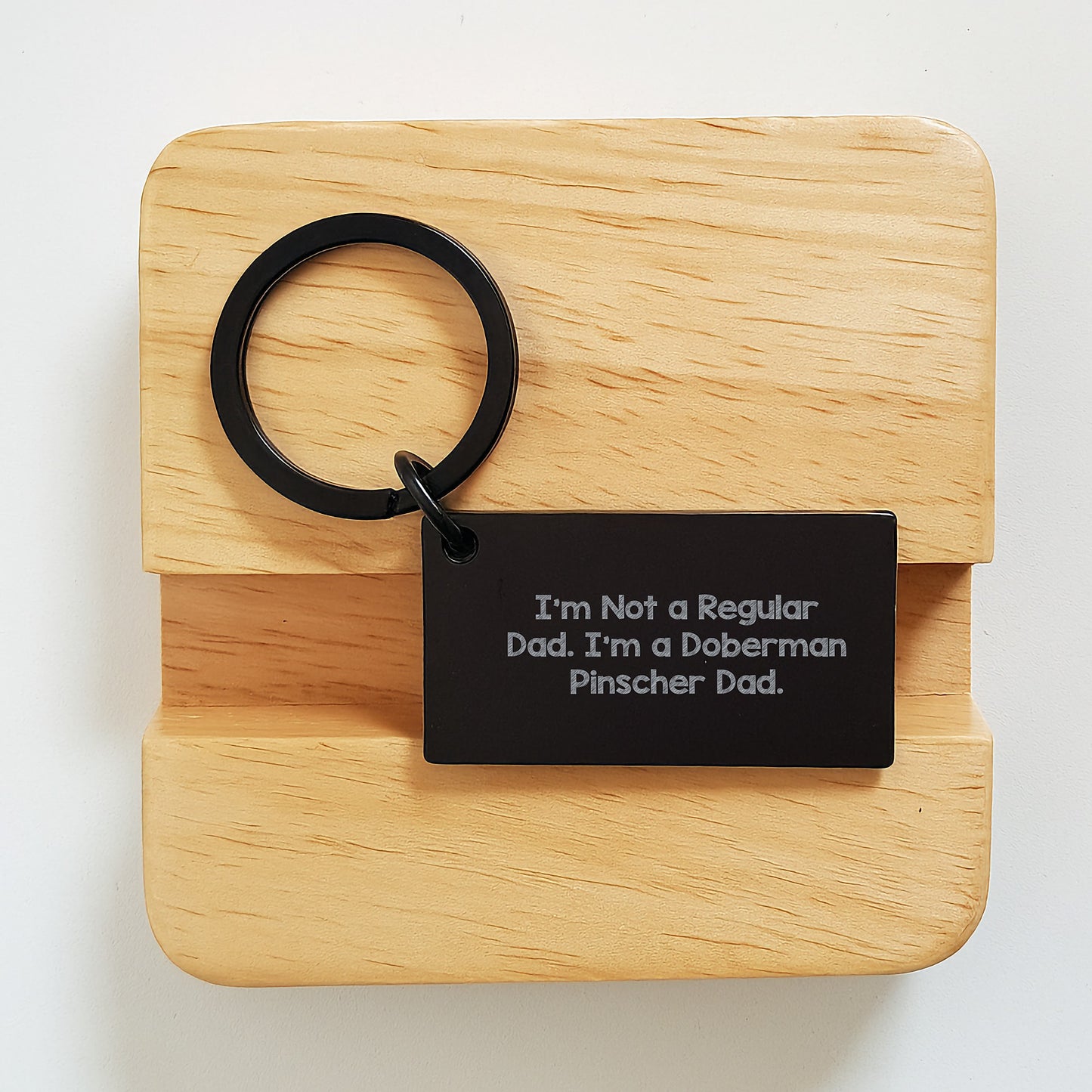 Funny Doberman Pinscher Dad Keychain, Gifts from Men to Doberman Pinscher Dog, Graduation Unique Gifts for Doberman Pinscher Dog Lovers - Image 2