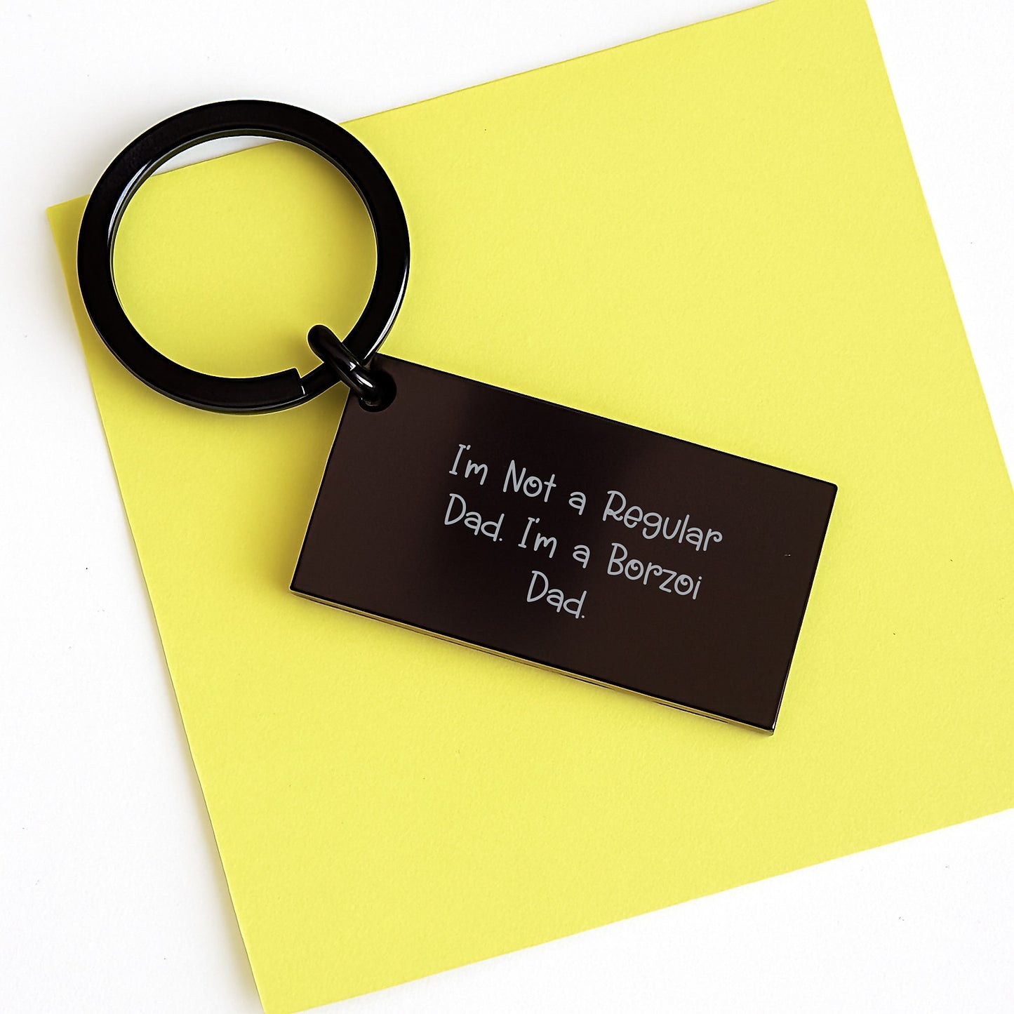 Borzoi Dog Dad Keychain, Funny Gifts for Men, Women, Family, Friends, Graduation Unique Gifts from Dad to Borzoi Dog Lovers - Image 3