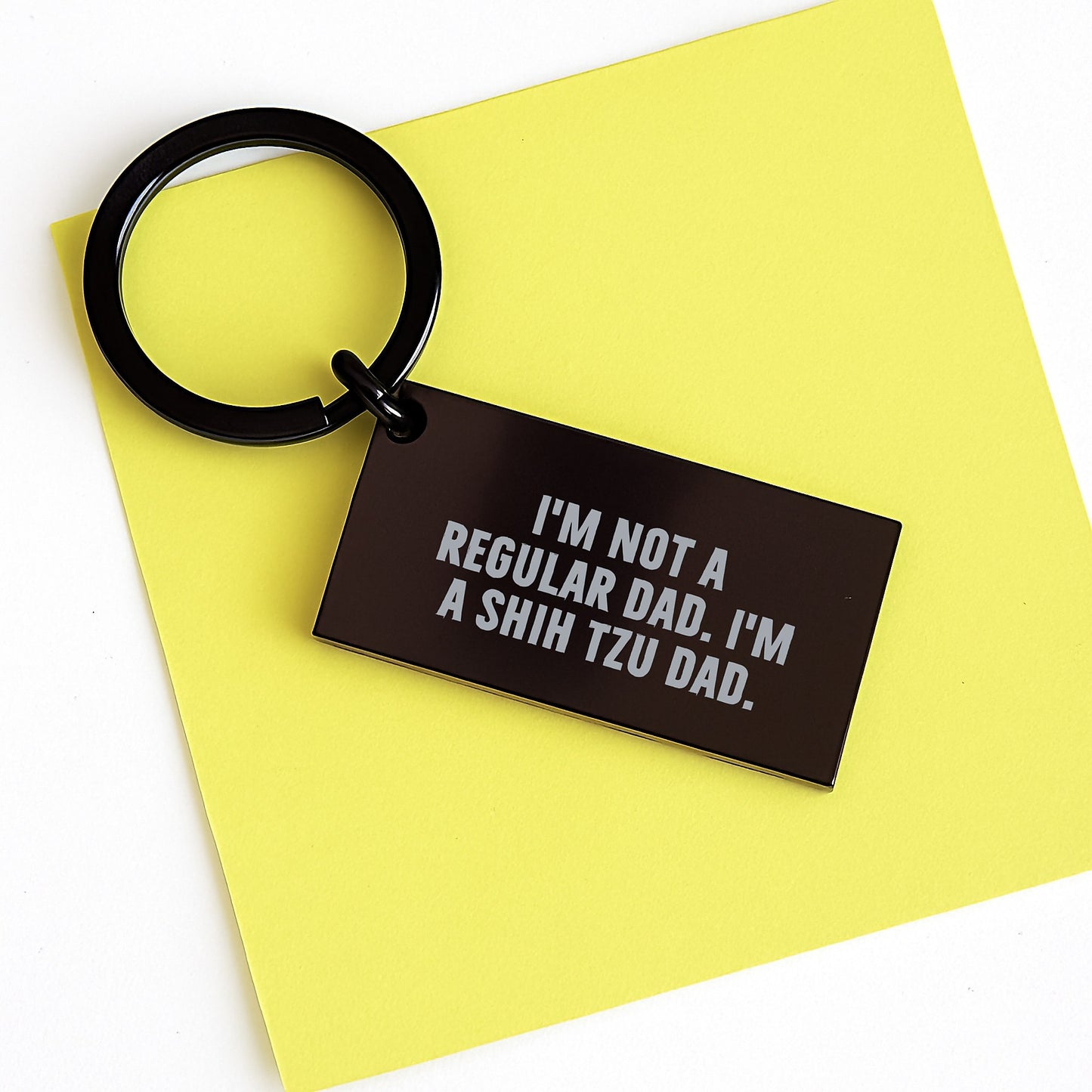 Funny Shih Tzu Dad Keychain Gifts for Graduation from Men to Friends - 'I'm Not A Regular Dad. I'm A Shih Tzu Dad.' - Image 3