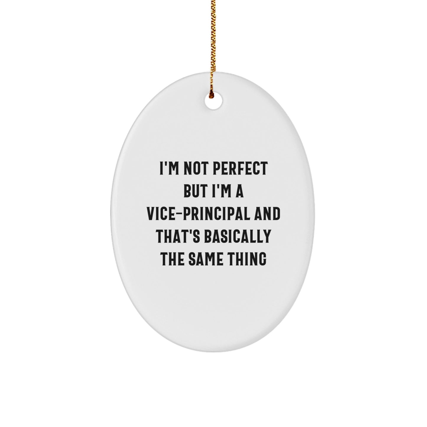 Funny Vice-principal Oval Ornament, Gifts from Friends, Vice-principal Christmas Unique Gifts, Vice-principal Oval Ornament - Image 1