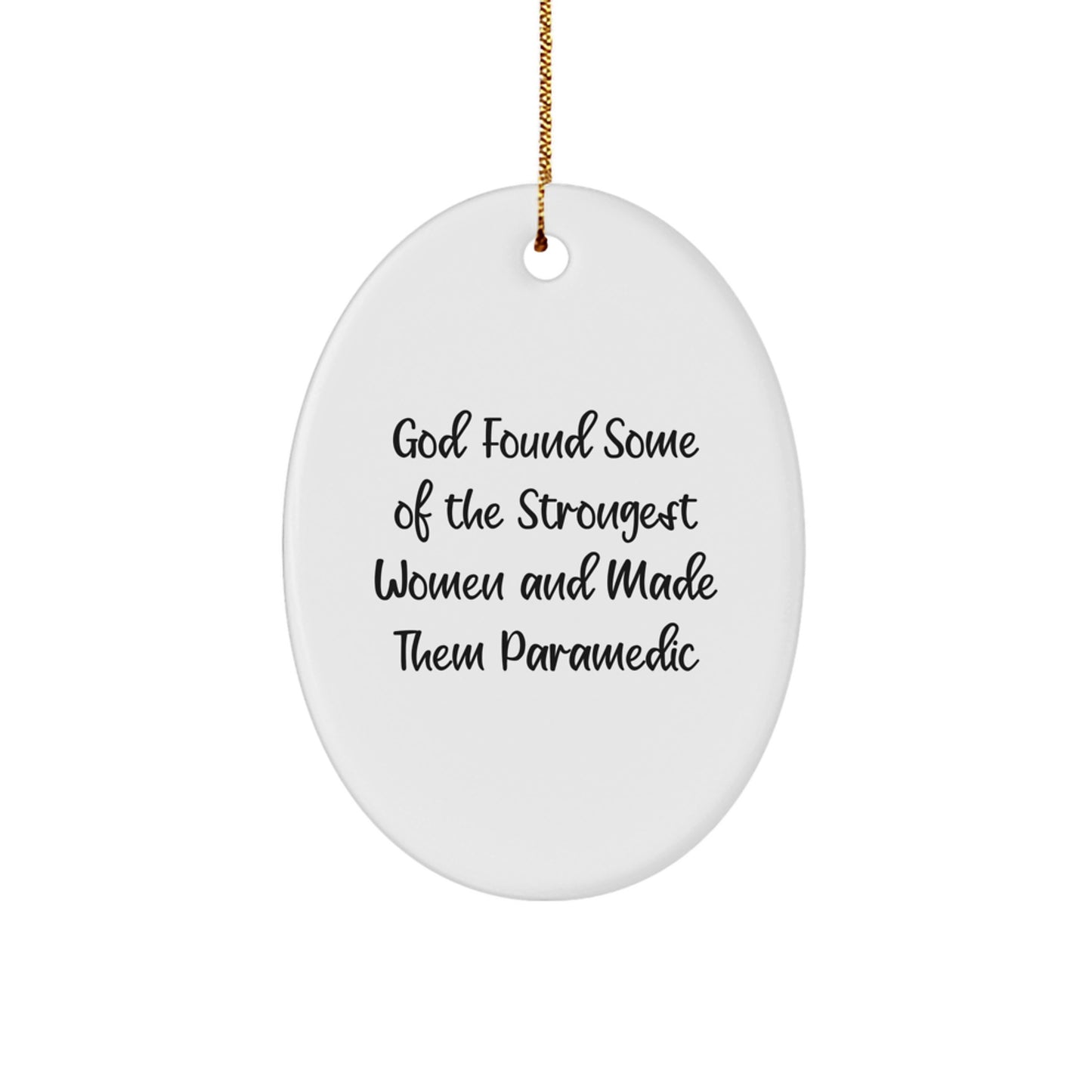 Funny Rescue Worker Gifts for Men, Gifts from Family for Rescue Worker Women, Oval Ornament Christmas Unique Gifts - Image 1