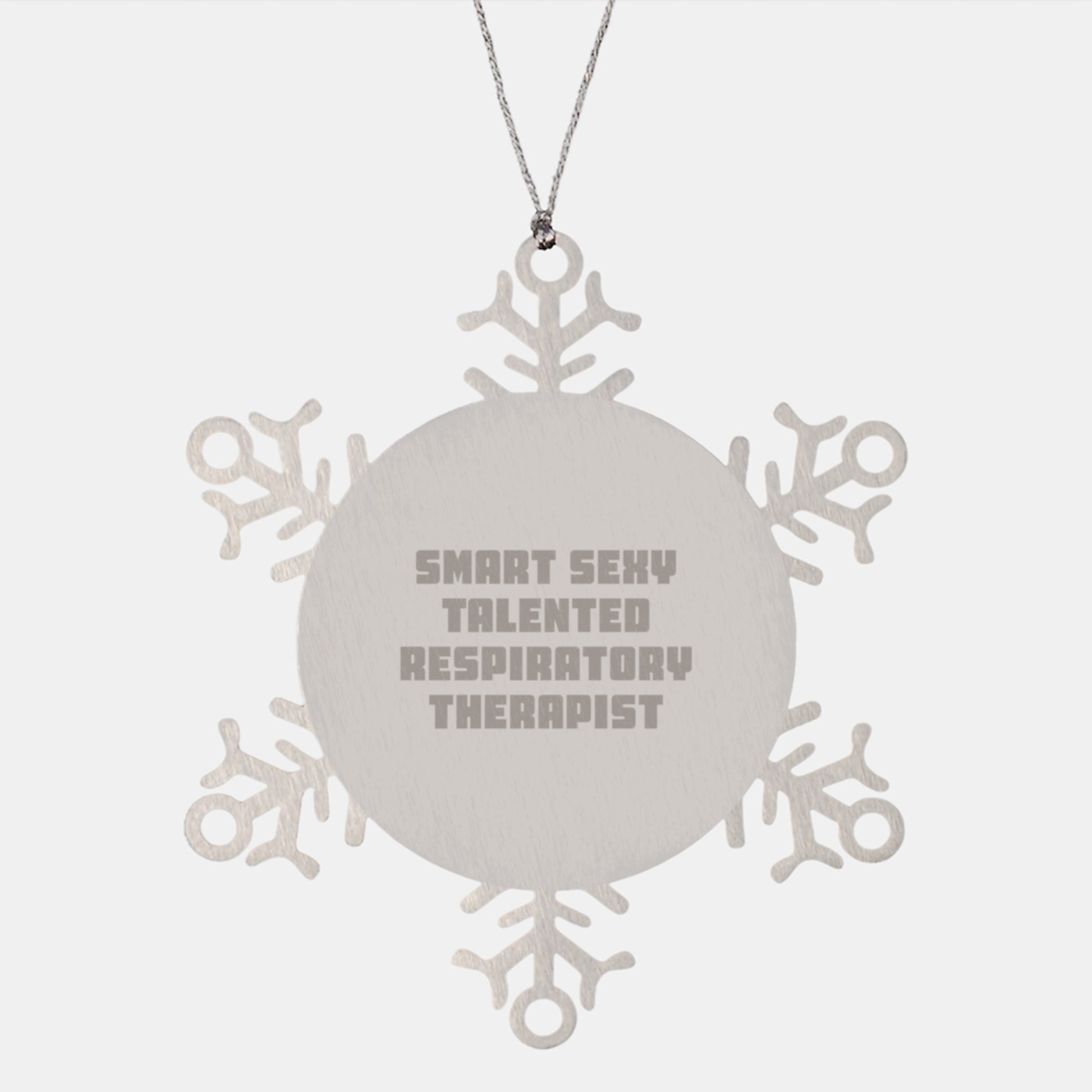 Funny Respiratory Therapist Gifts from Family, Snowflake Ornament for Men, Women, Coworkers, Friends, Family Christmas Unique Gifts - Image 1