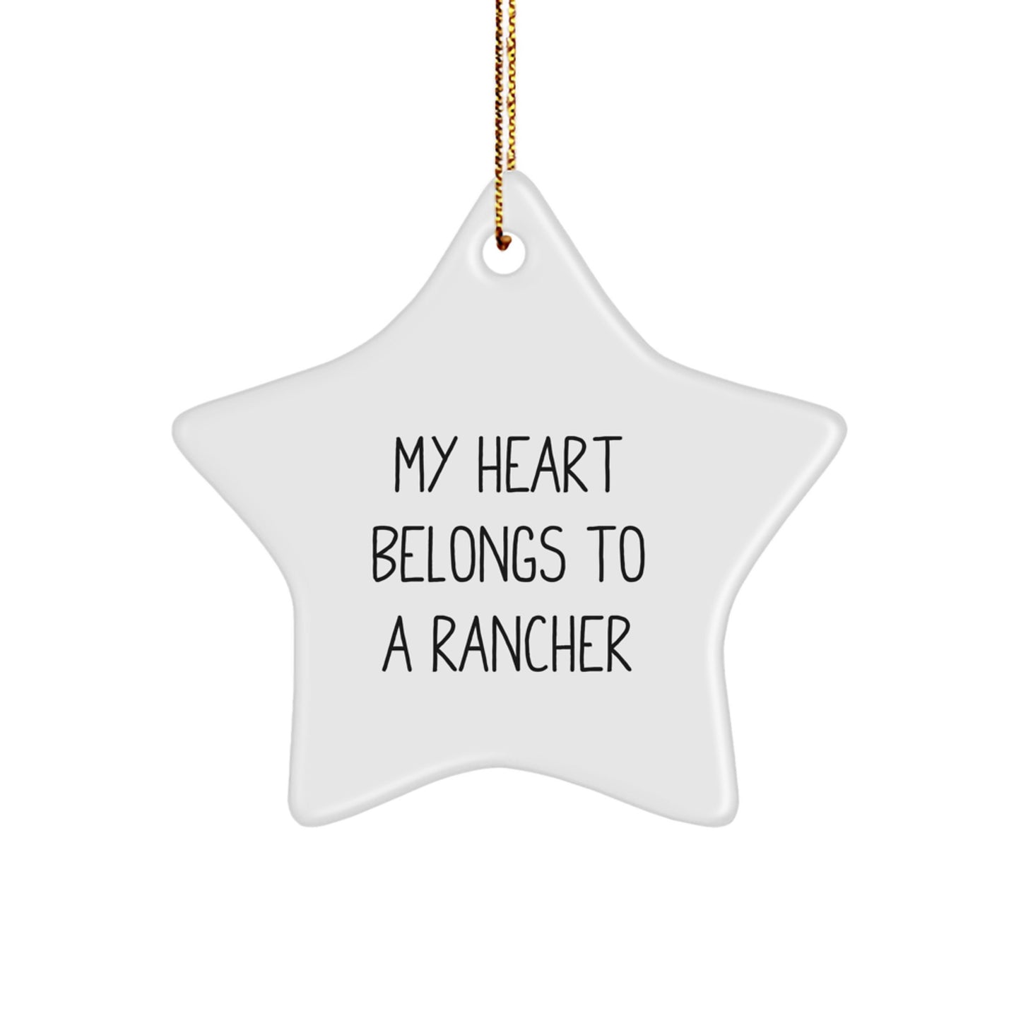 Funny Rancher Star Ornament Gifts from Friends for Men - Christmas Unique Gifts - Image 1