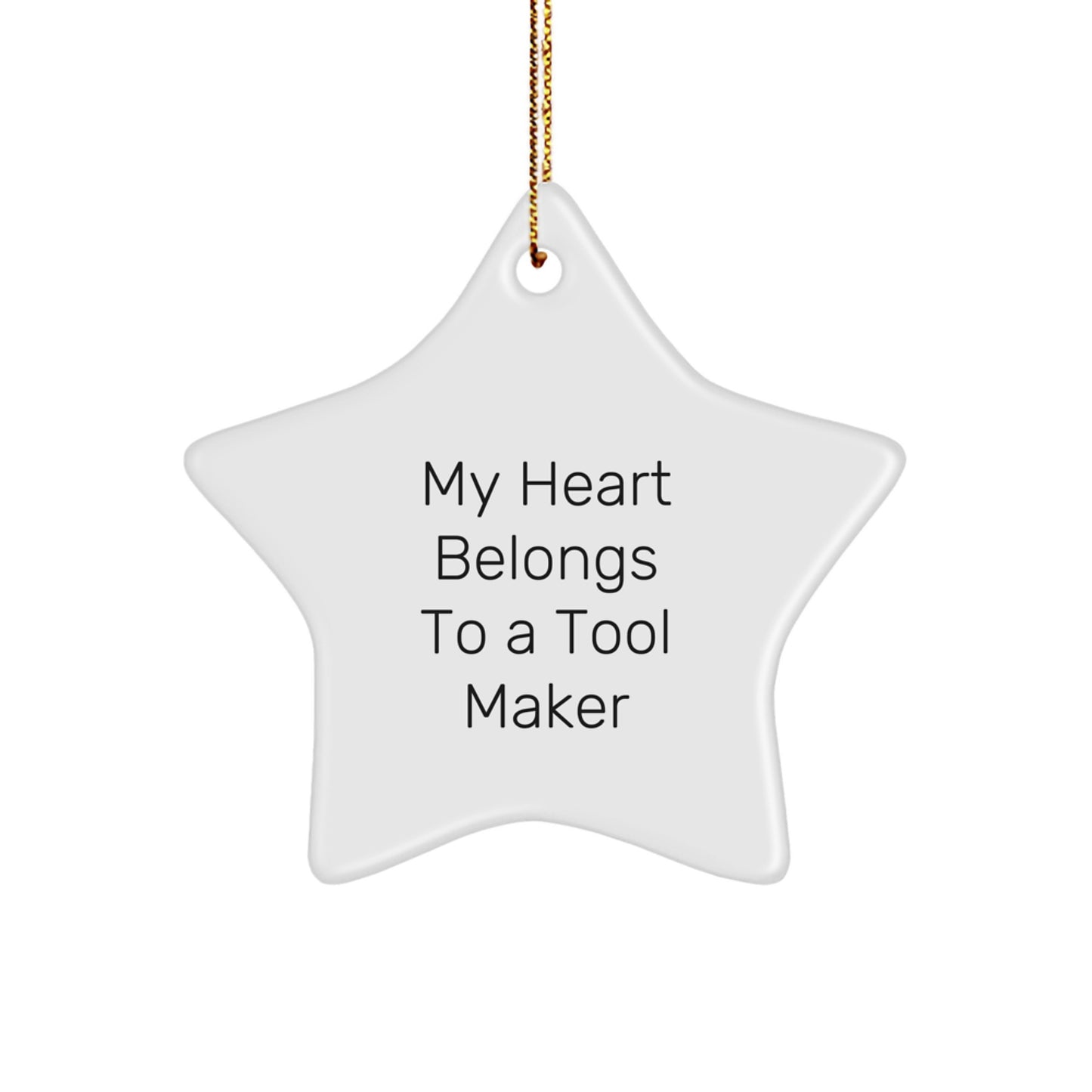 Funny Tool Maker Star Ornament Gifts from Friends for Family - A Gift Idea for Christmas - Image 1