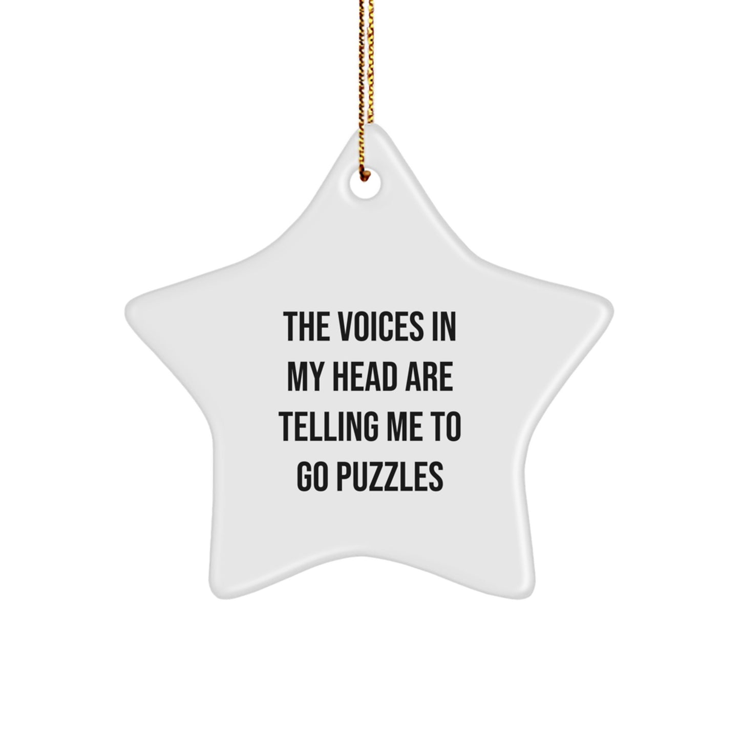 Funny Puzzles Gifts for Men, Women, or Friends, Star Ornament, Unique Christmas Unique Gifts from Loved Ones - Image 1