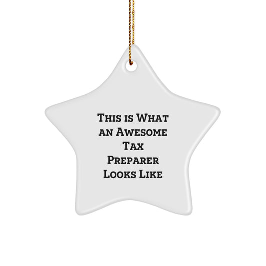 Tax Preparer Gifts, This Is What An Awesome Star Ornament Looks Like for Christmas, Gifts from Friends and Family - Image 1