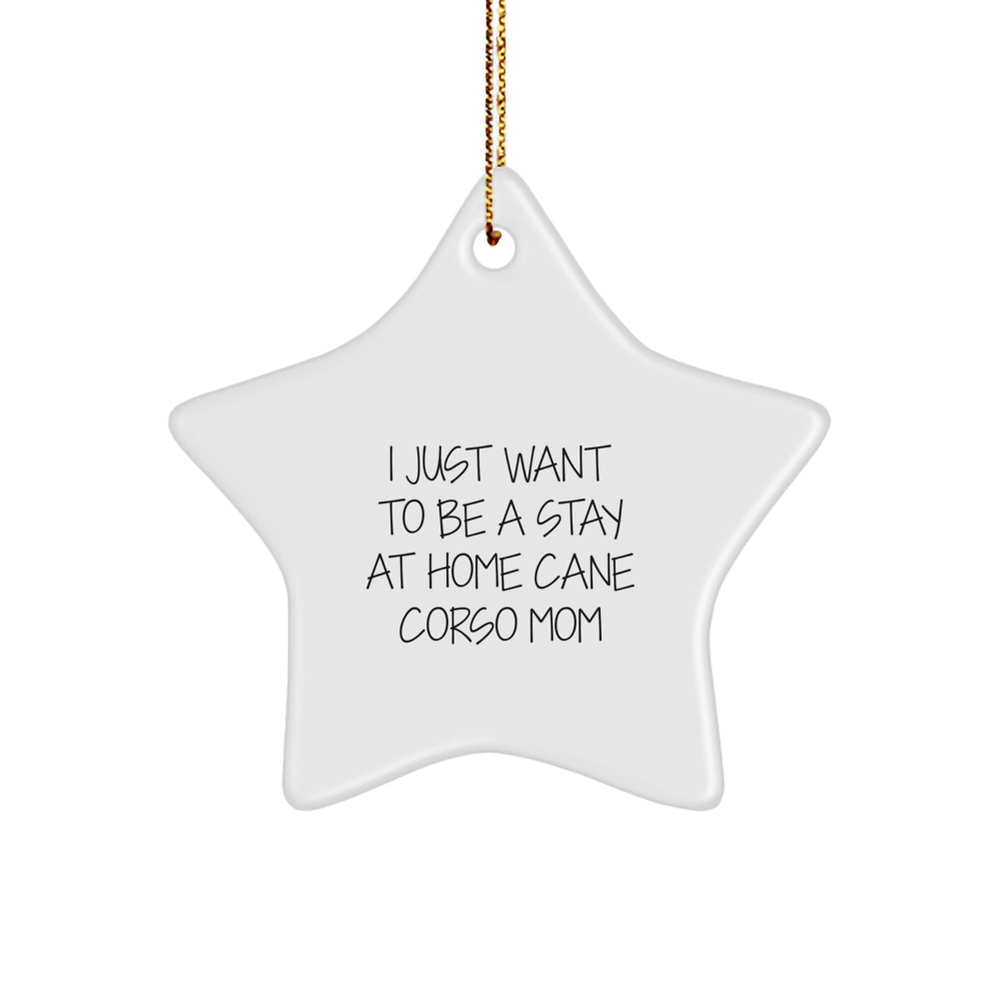 Funny Cane Corso Dog Mom Star Ornament Gifts from Friends for Christmas Decoration - Image 1