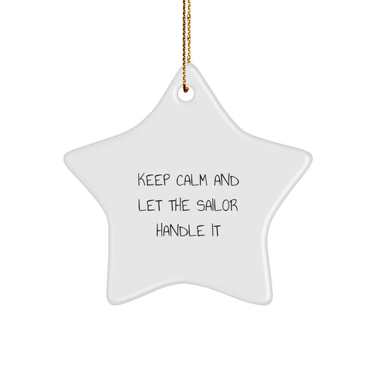 Funny Sailor Star Ornaments for Christmas Unique Gifts from Family - Image 1