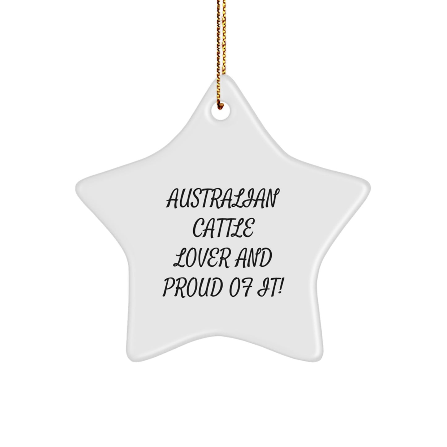 Australian Cattle Dog Lover Gifts from Family, Australian Cattle Dog Star Ornament, Christmas Unique Gifts for Australian Cattle Dog Enthusiasts - Image 1
