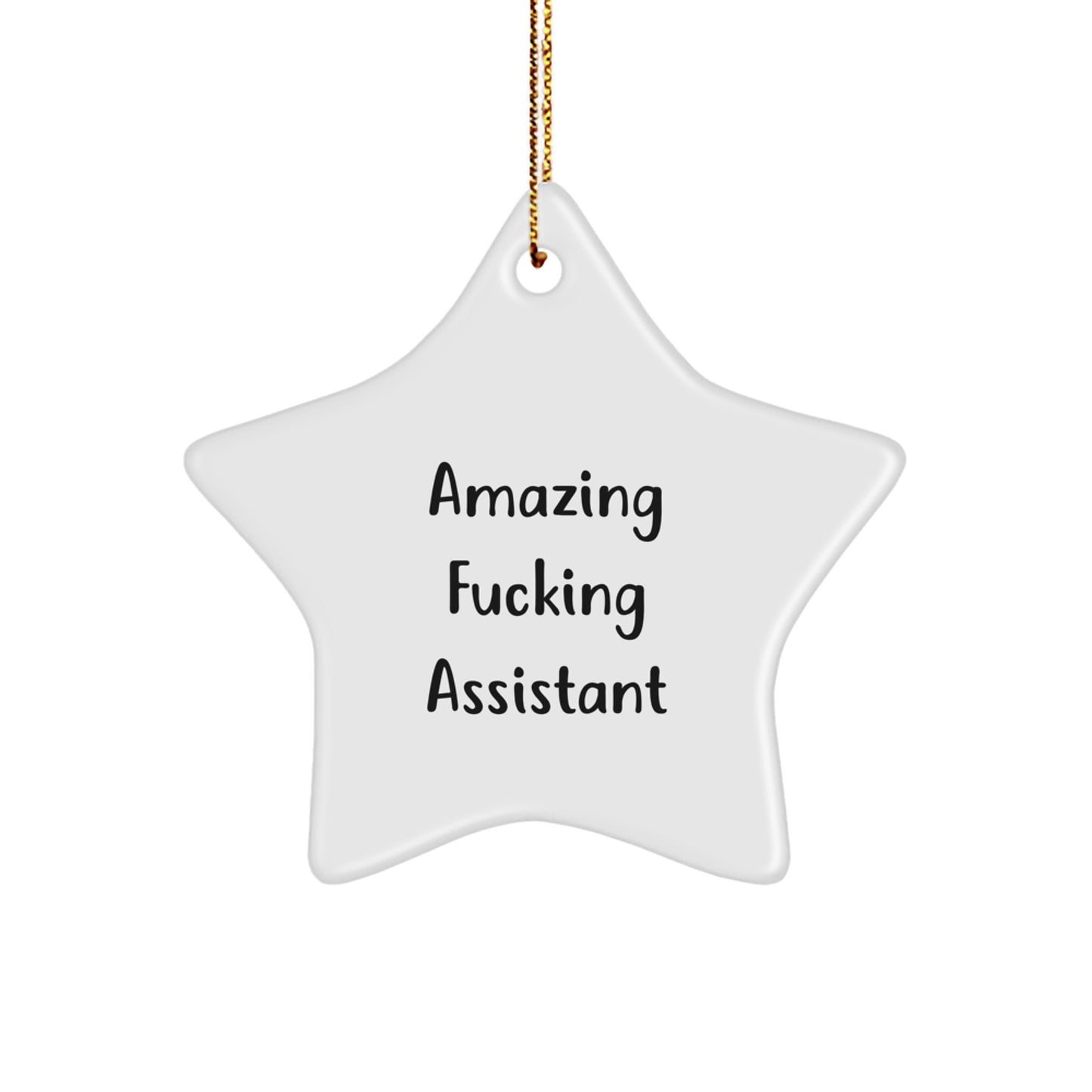 Funny Assistant Star Ornament Gifts from Men to Coworkers for Christmas - Image 1