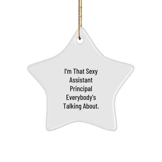 Funny Assistant Principal Gifts from Men to Star Ornament Lover for Christmas Unique Gifts - Image 1