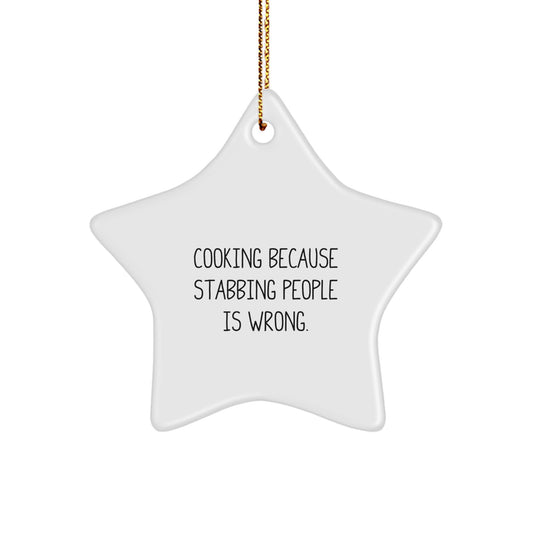 Funny Cooking Star Ornaments Gifts from Friends for Women - Christmas Unique Gift Ideas - Image 1