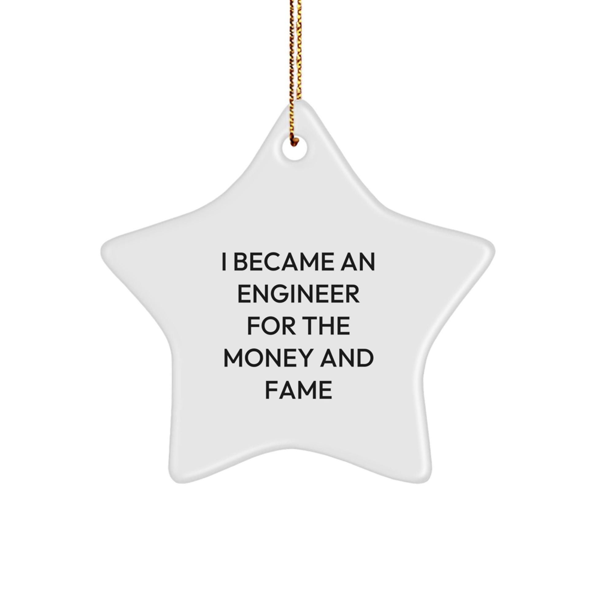Funny Engineer Star Ornament Gifts from Friends and Family for Engineer Christmas Unique - Image 1