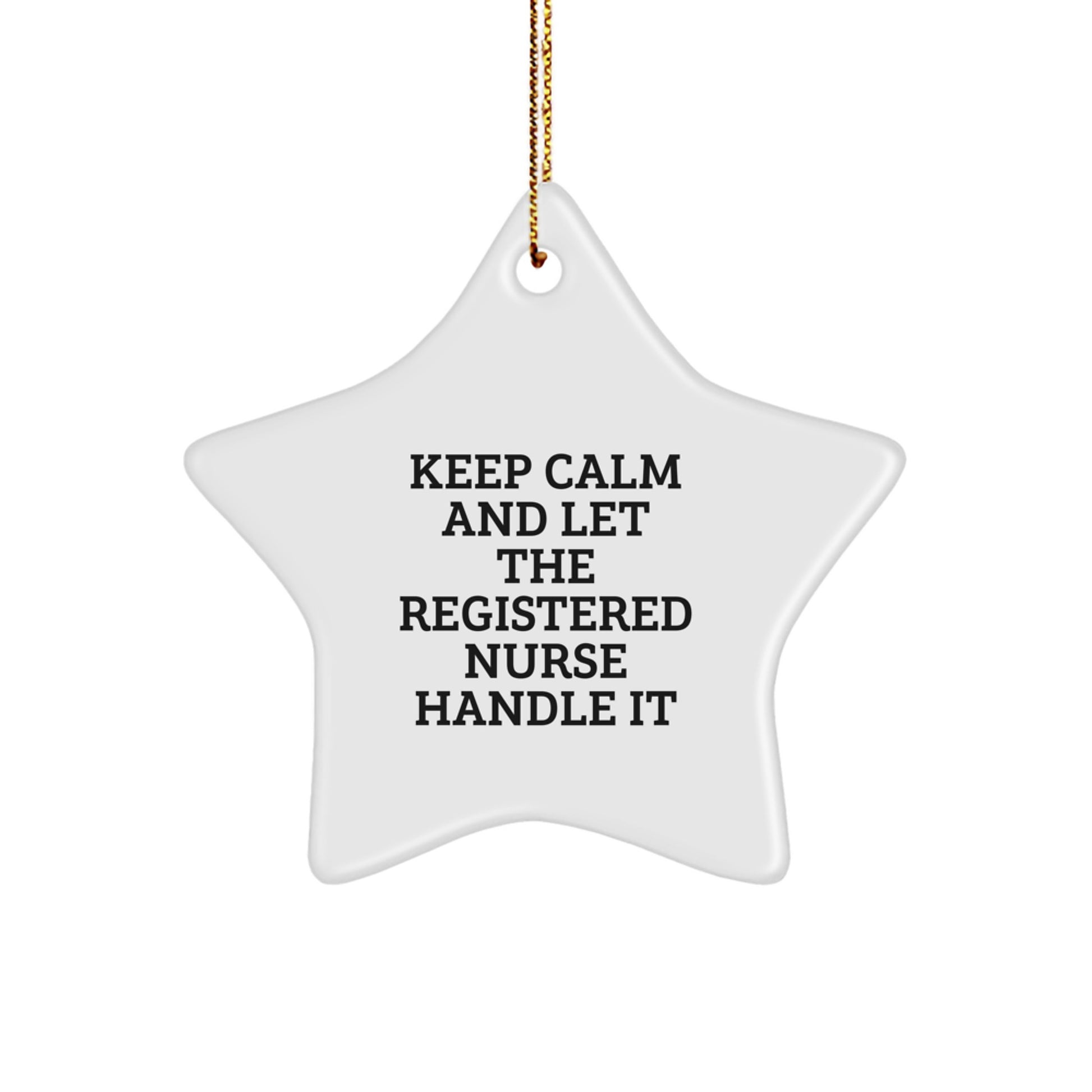 Funny Registered Nurse Gifts for Christmas Unique Star Ornaments - Gifts from Friends to Men or Women Coworkers as Funny Inspirational Encouragement for Nurses - Image 1