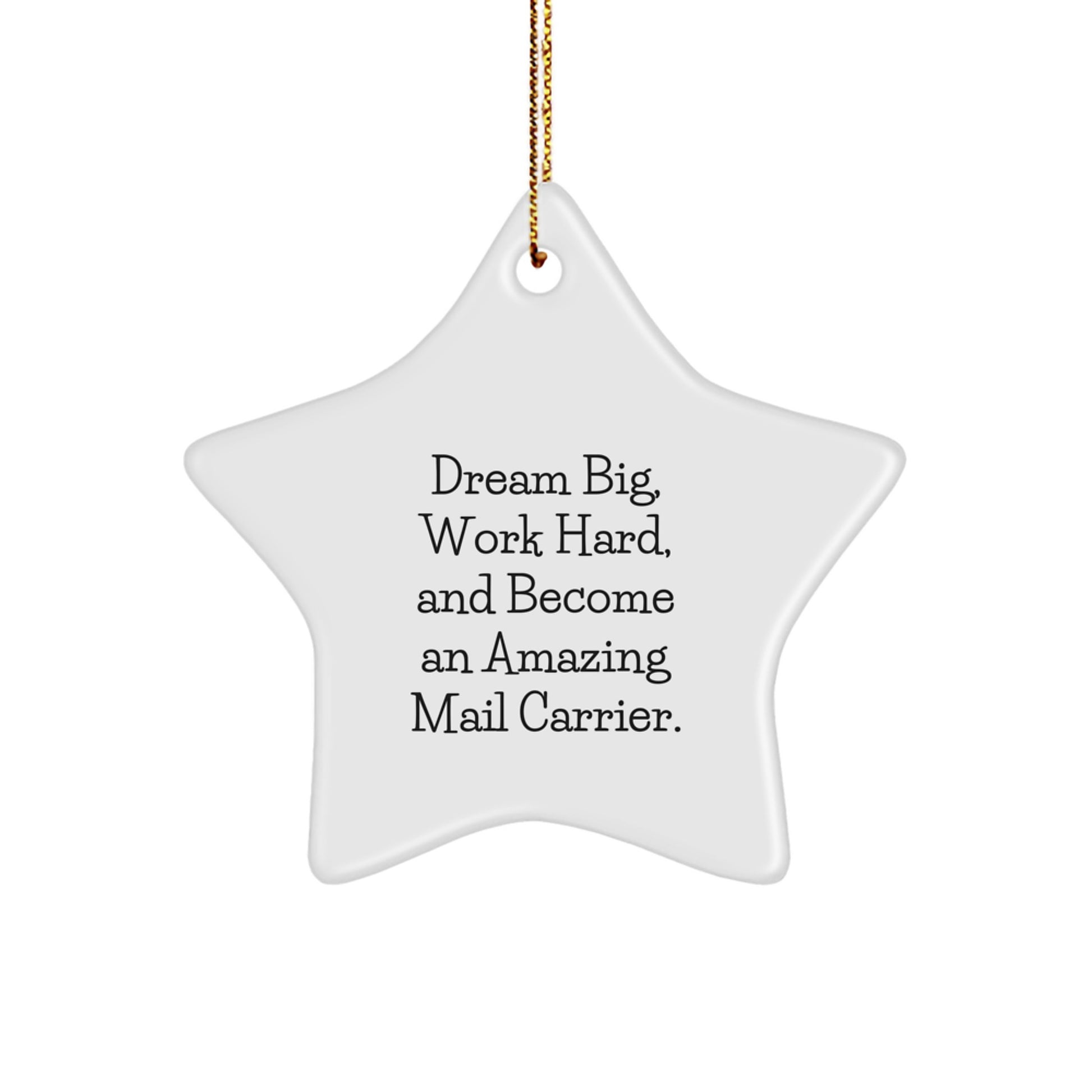 Funny Inspirational Mail Carrier Gifts from Friends for Mail Carrier Star Ornament - Christmas Unique Gifts for Men - Image 1
