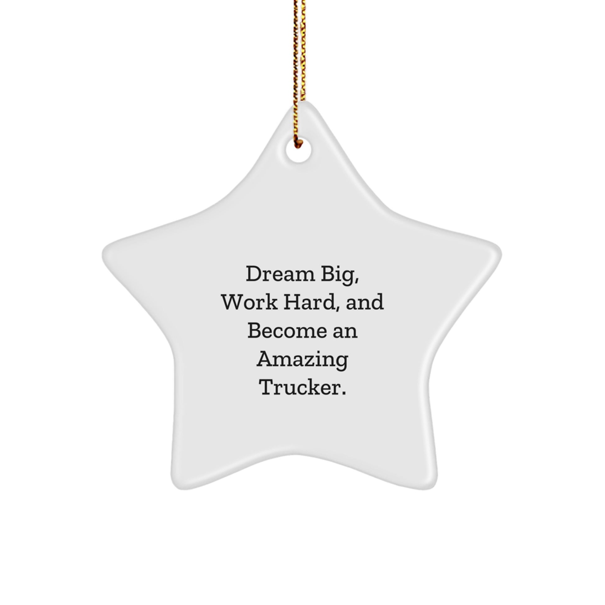 Inspiring Trucker Star Ornament Gifts from Friends, Family, and Coworkers for Christmas - Image 1
