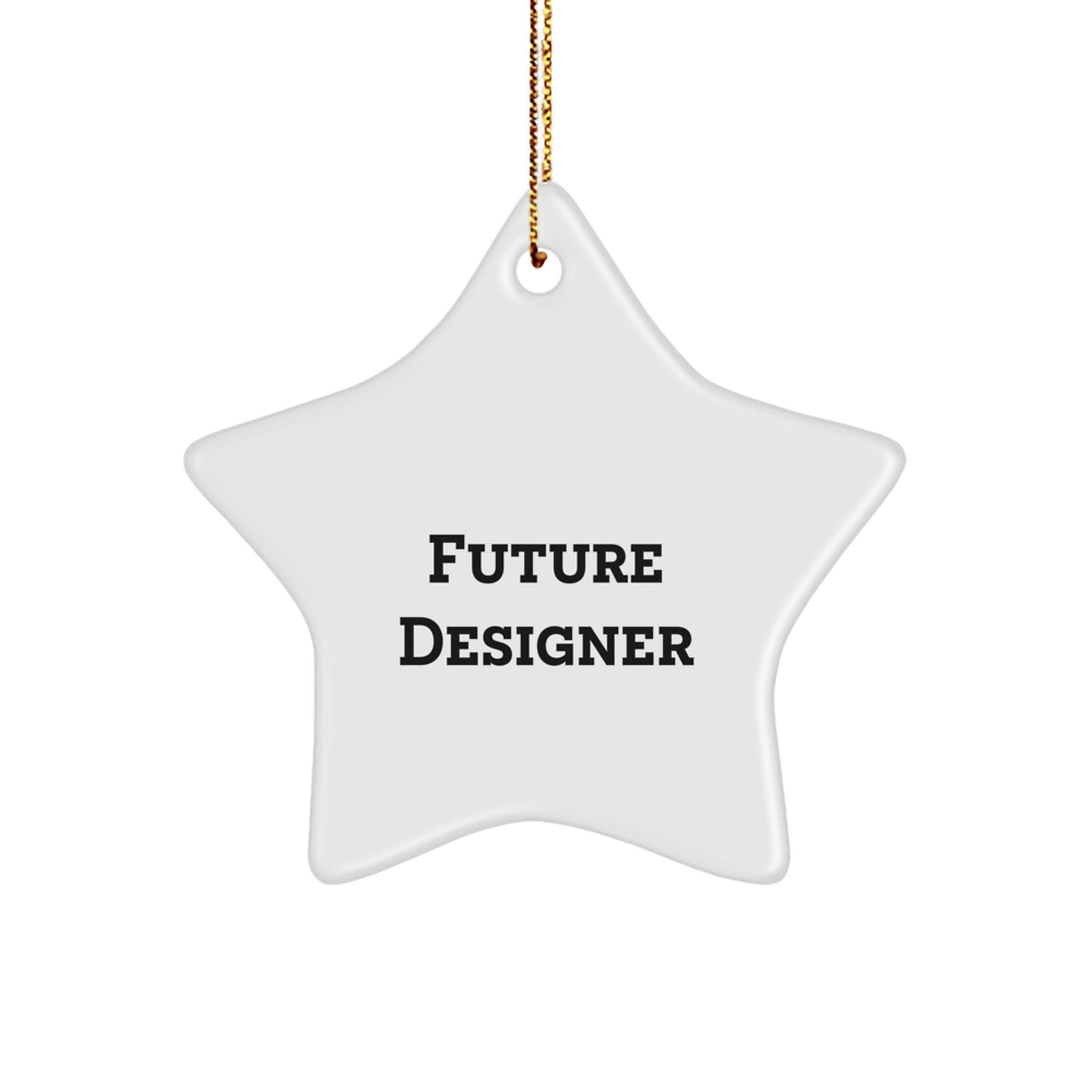 Funny Future Designer Star Ornament Gifts from Men to Coworkers, Unique Christmas Decorations - Image 1