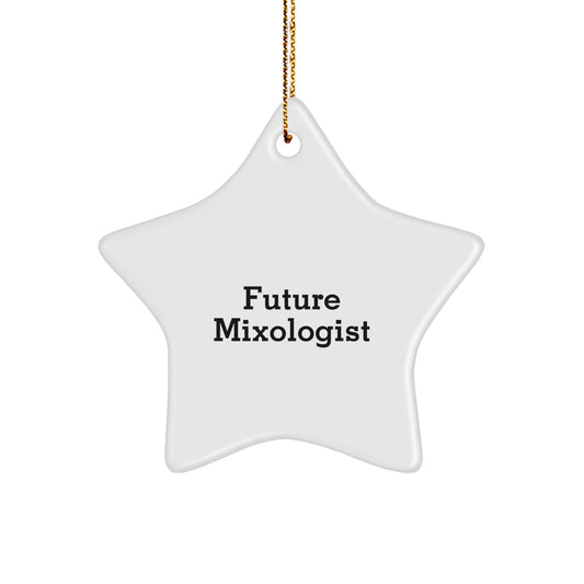 Funny Mixologist Gifts from Friends to Future Mixologists - Star Ornament for Christmas - Image 1