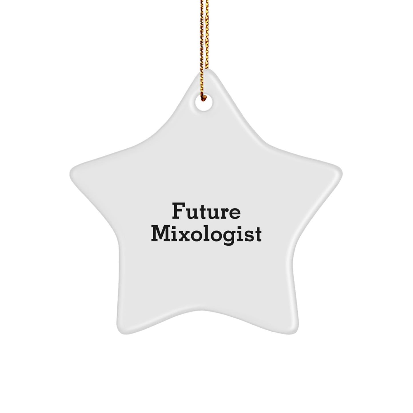 Funny Mixologist Gifts from Friends to Future Mixologists - Star Ornament for Christmas - Image 1