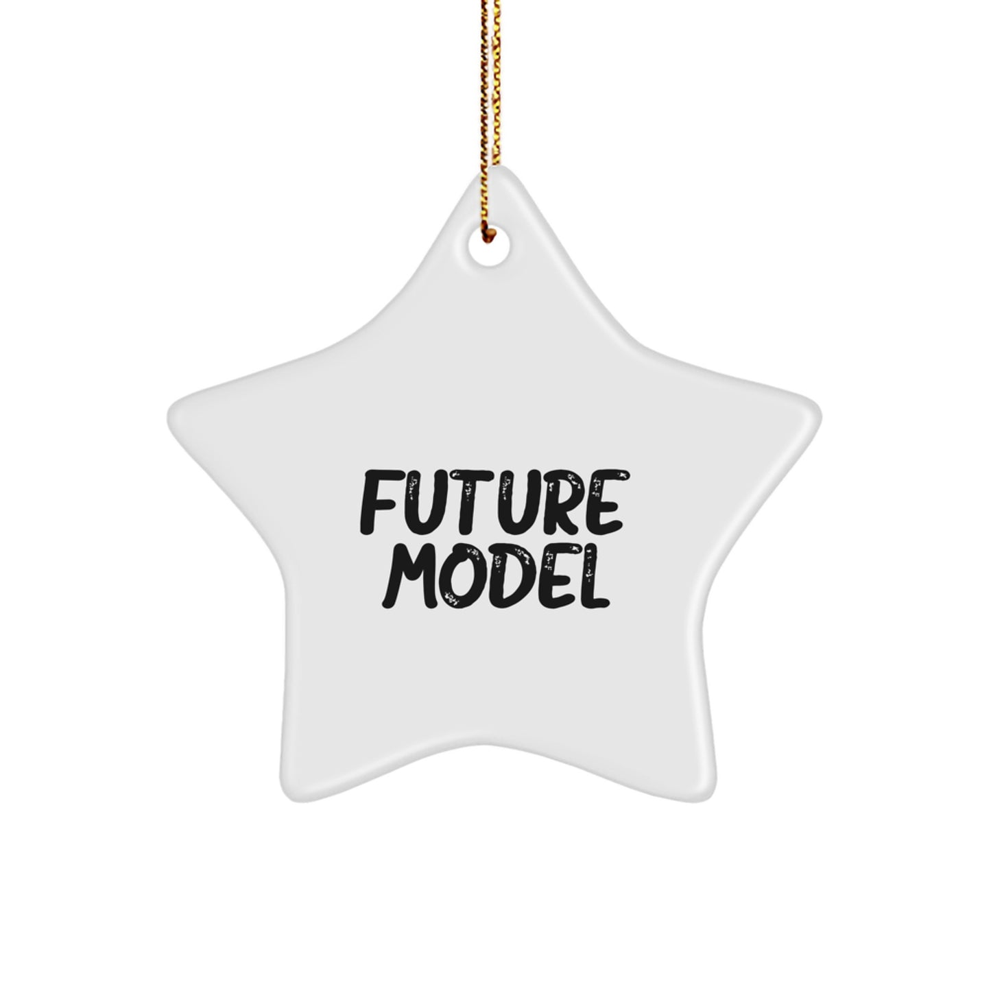 Funny Model Star Ornament Gifts from Friends to Future Model Fans - Unique Christmas Decorations - Image 1