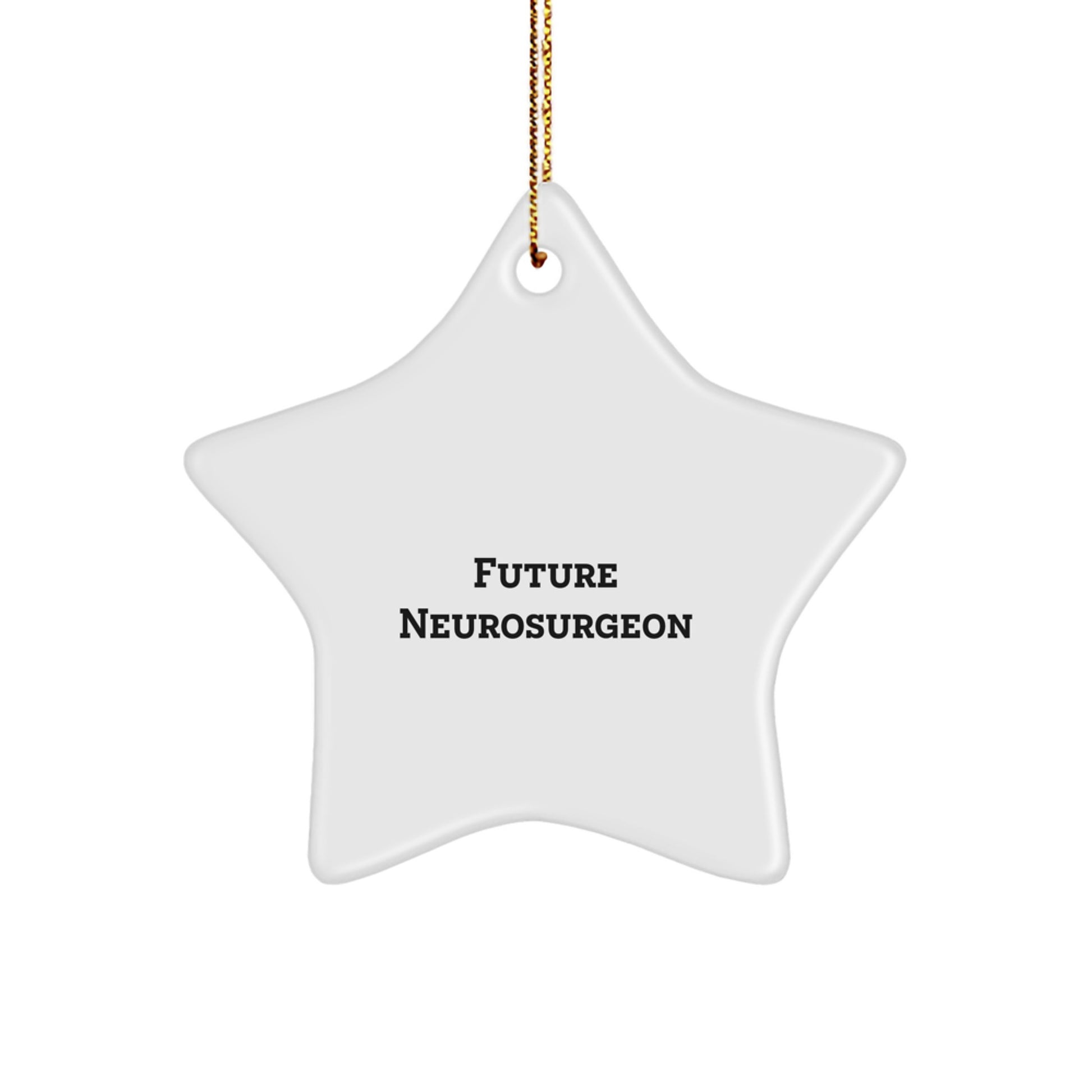Funny Future Neurosurgeon Gifts from Family, Unique Christmas Star Ornament for Neurosurgeon Friends - Image 1