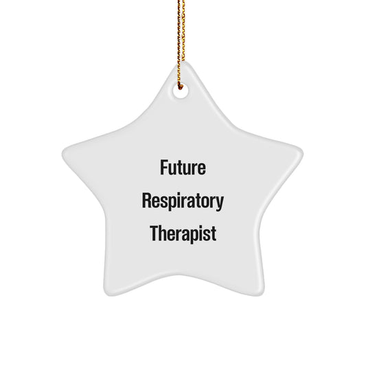 Funny Future Respiratory Therapist Star Ornament Gifts from Friends, Coworkers, Family to Respiratory Therapist, Christmas Unique Presents - Image 1