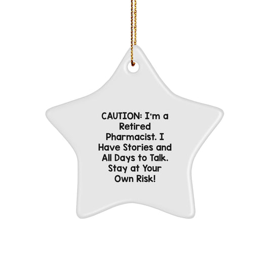 Funny Star Ornament for Pharmacist Friends Christmas Unique Gifts from Coworkers - Image 1