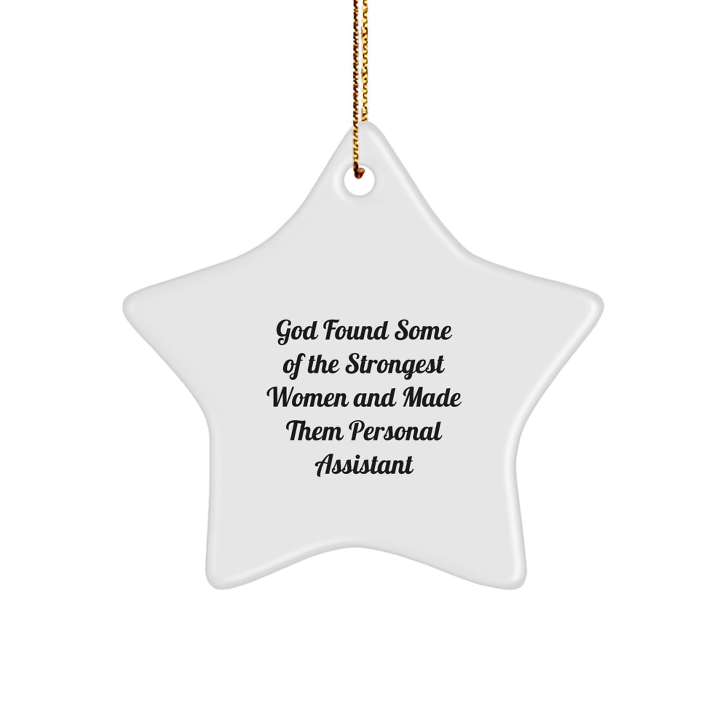 Funny Personal Assistant Gifts for Women Star Ornament, Gifts from Women to Personal Assistant Star Ornament Decoration, Star Ornaments for Christmas Unique Gifts - Image 1