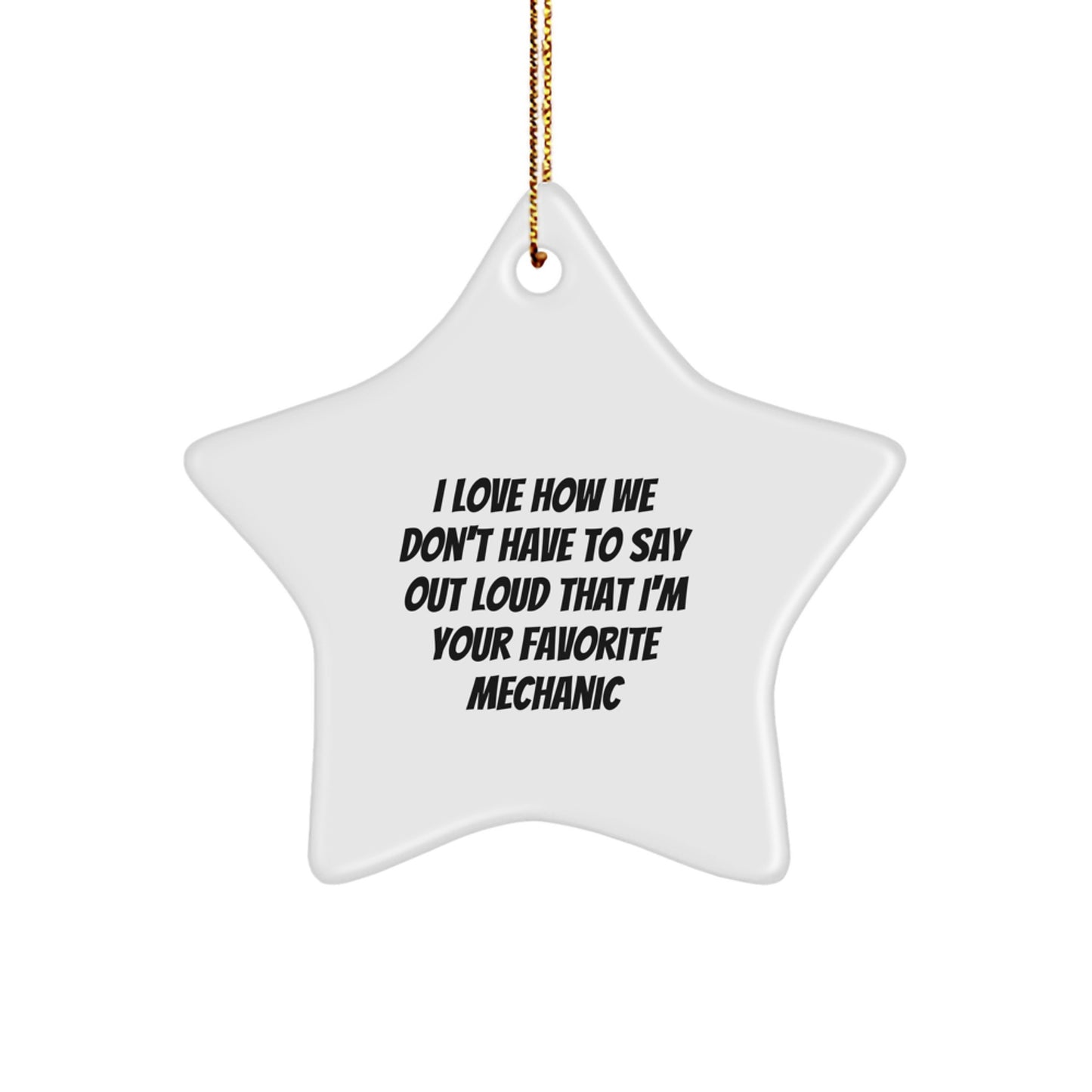 Funny Mechanic Star Ornament Gifts from Family or Friends for Mechanic Men Women Christmas Unique Presents - Image 1