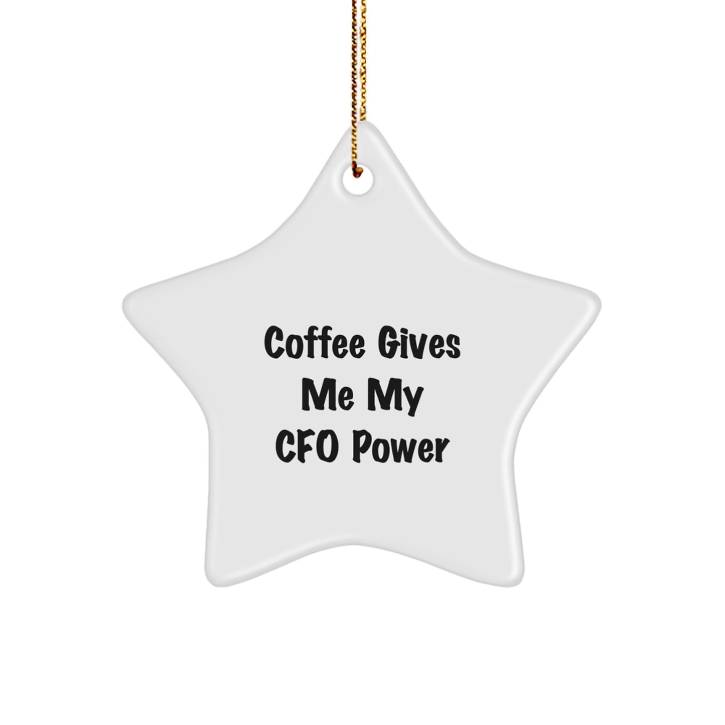 Funny CFO Christmas Star Ornament Gifts from Men to Women CFO Friends - Image 1