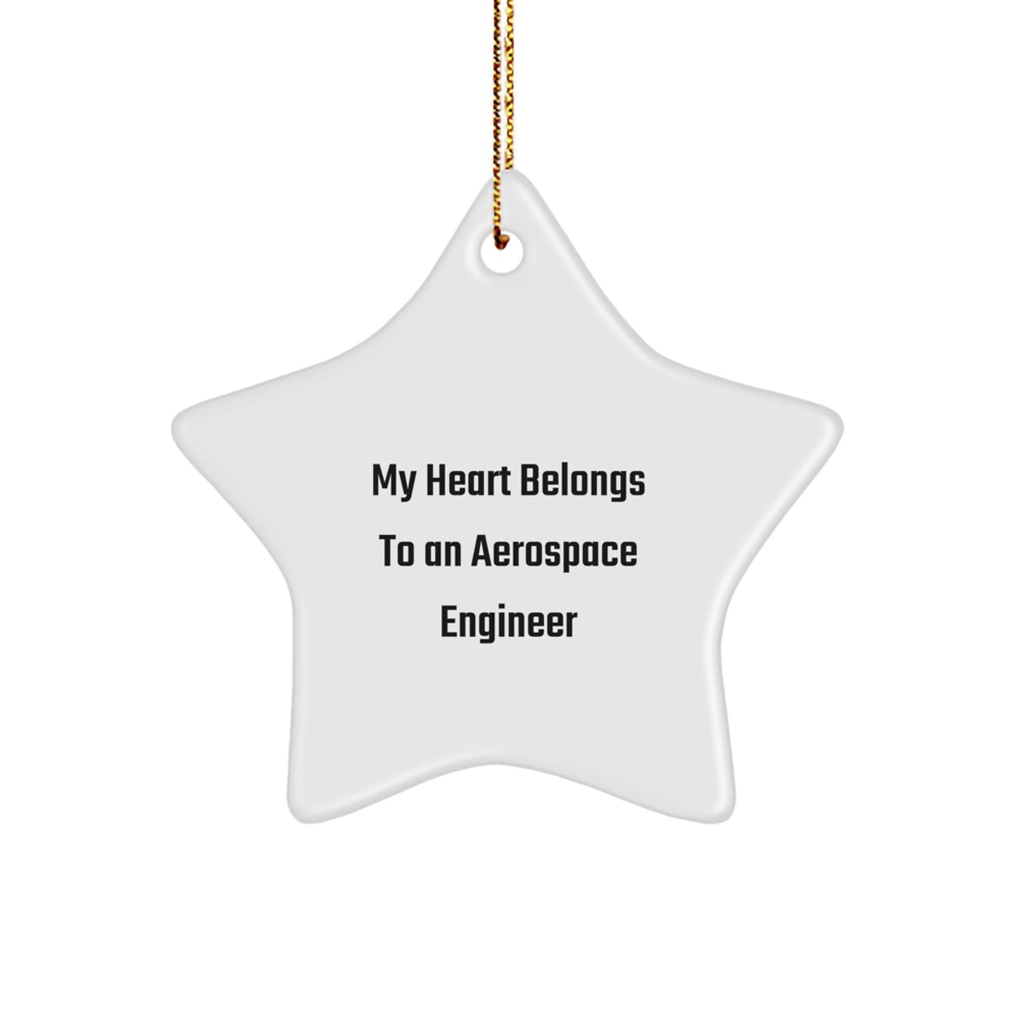Aerospace Engineer Star Ornament Gifts from Friends, Funny Christmas Unique Gifts for Men, Women, Coworkers, Family - Image 1