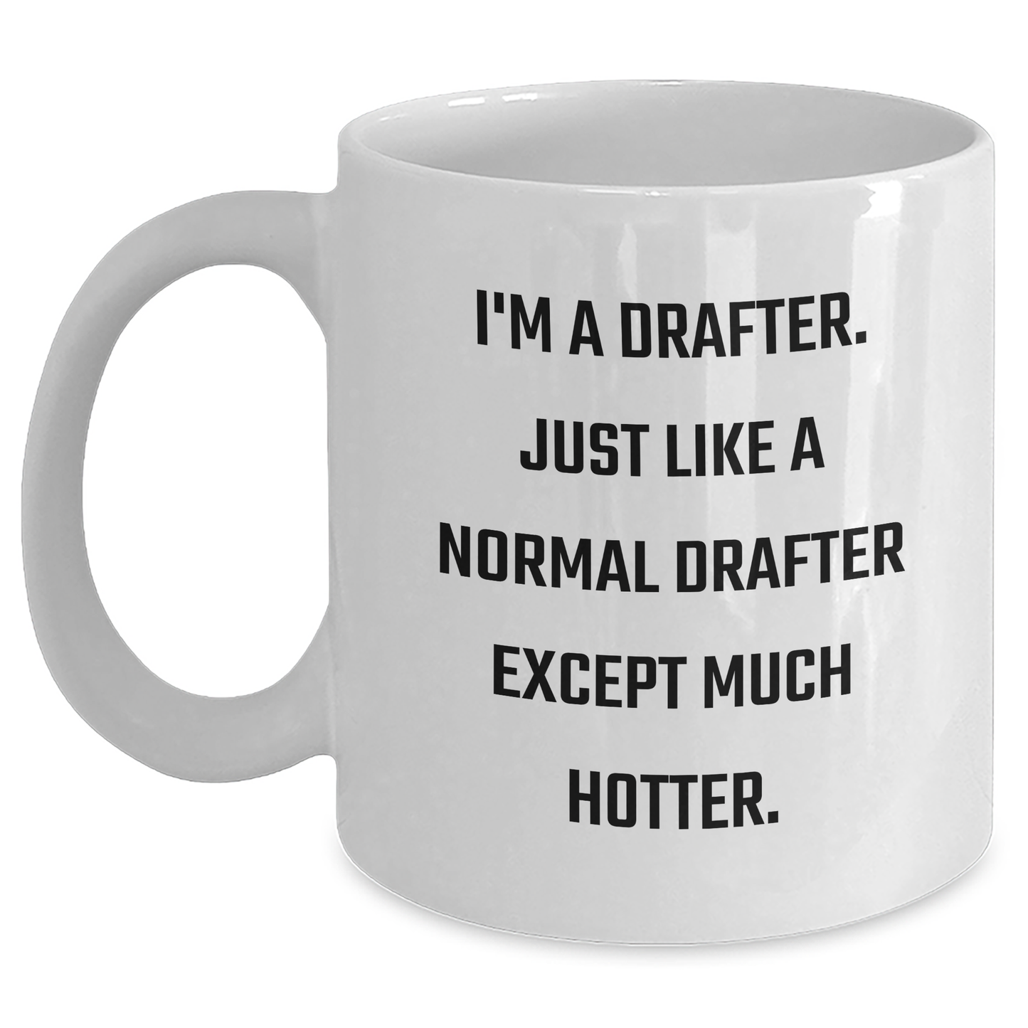 Funny Drafter Gifts from Friends for Daughters, Unique Graduation Presents for White Coffee Mug Lovers - Main