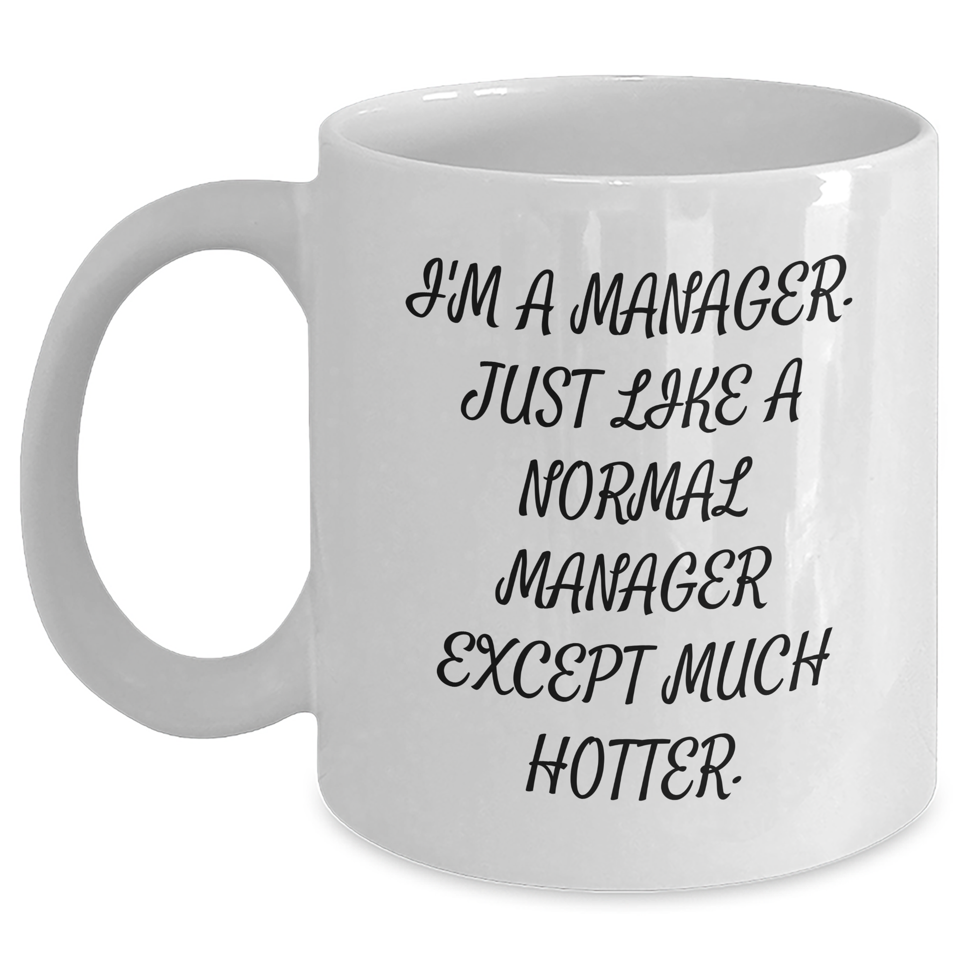 Funny Manager Gifts from Friends, White Coffee Mug for Him or Her, I'm A Manager. Just Like A Normal Manager Except Much Hotter., Graduation Unique Gifts for Manager - Main