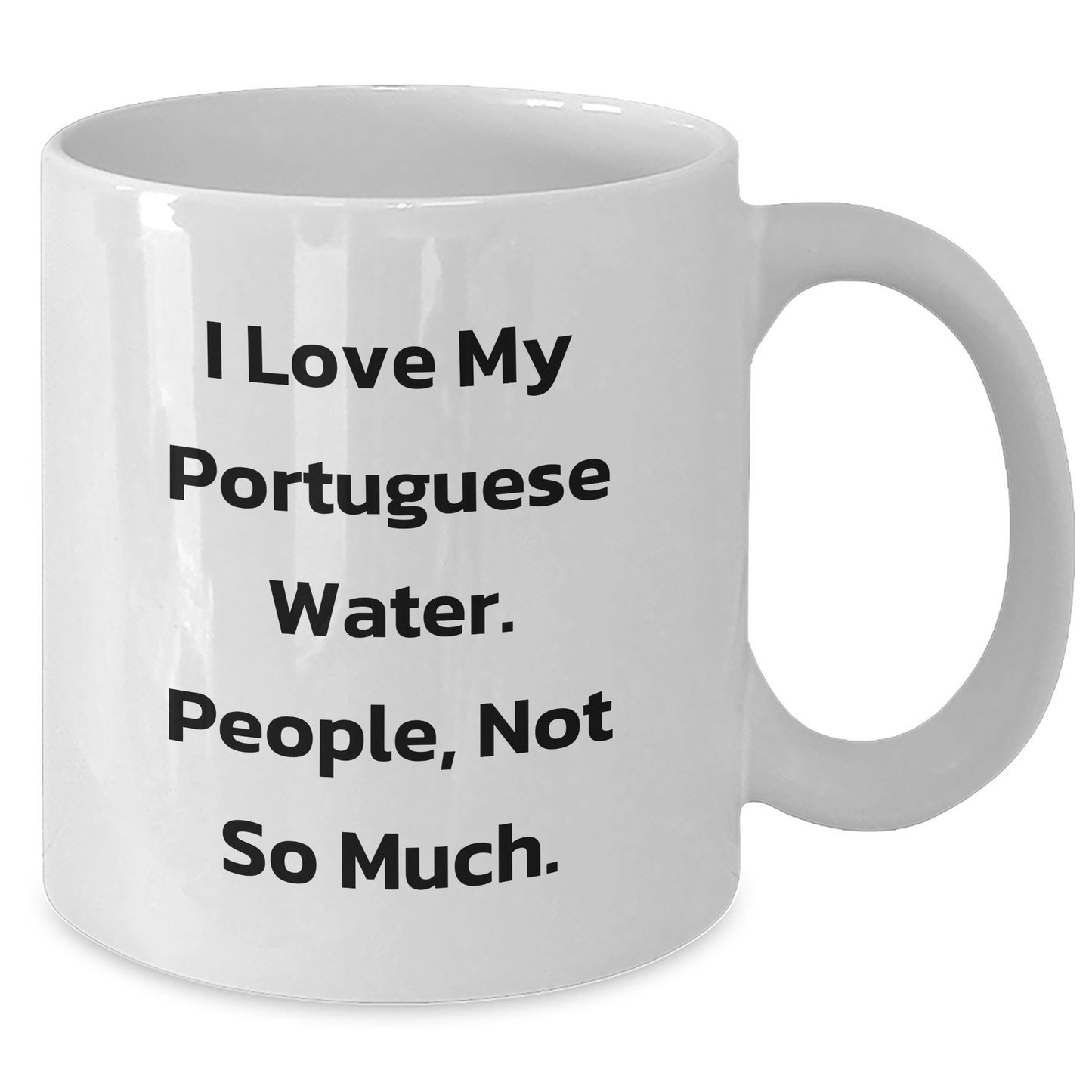 Portuguese Water Dog Lovers Funny White Coffee Mug Gifts from Friends for Family Graduation Unique Present - Additional