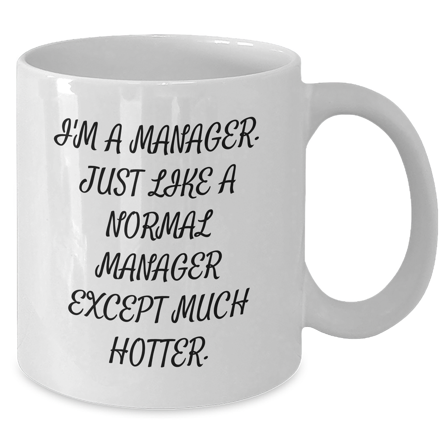 Funny Manager Gifts from Friends, White Coffee Mug for Him or Her, I'm A Manager. Just Like A Normal Manager Except Much Hotter., Graduation Unique Gifts for Manager - Additional