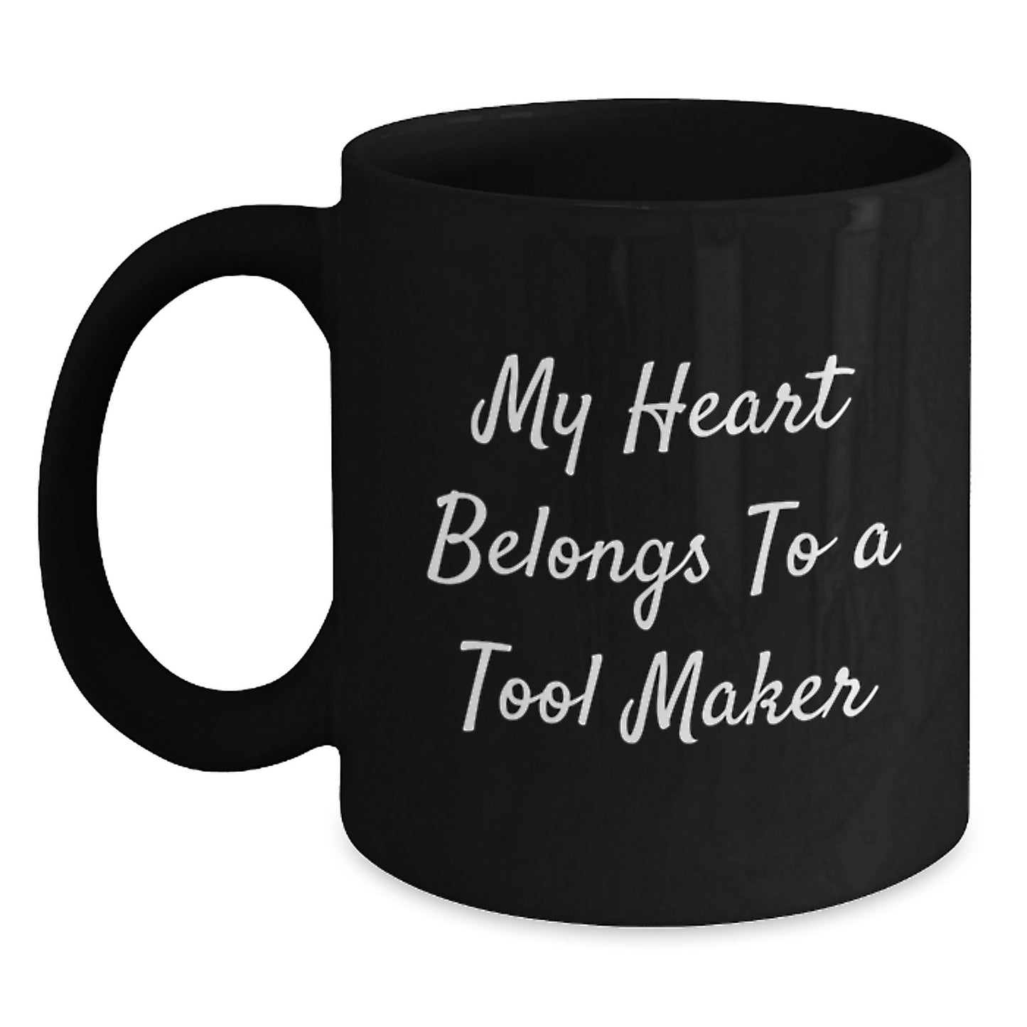 Funny Tool Maker Gifts from Friends for Men - My Heart Belongs To A Tool Maker Christmas Unique Mug - Main