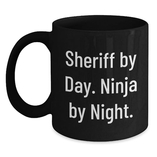 Sheriff By Day Funny Coffee Mug Gifts for Sheriff Friends Family Christmas Unique Presents from Men Women - Main