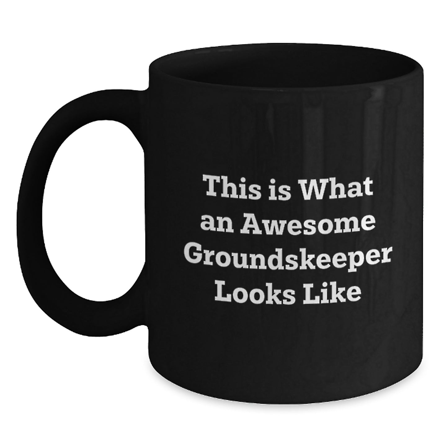Funny groundskeeper Gifts from Friends, Awesome groundskeeper Black Coffee Mug for groundskeeper Men, Christmas Unique Gifts - Main