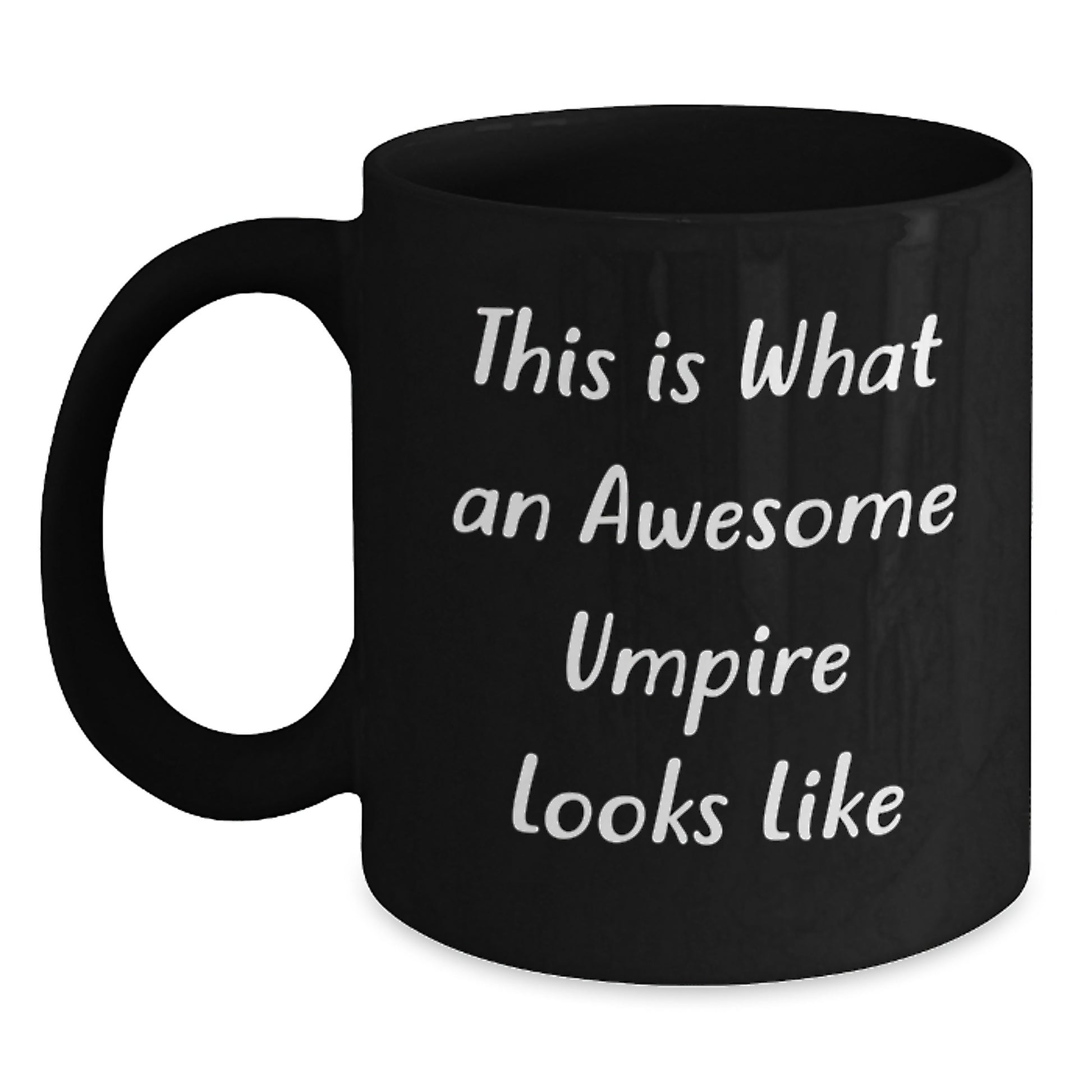 Funny Umpire Gifts for Men - Black Coffee Mug with This Is What An Awesome Umpire Looks Like Quote, Gifts from Friends, Birthday Unique Presents for Umpire Enthusiasts - Main