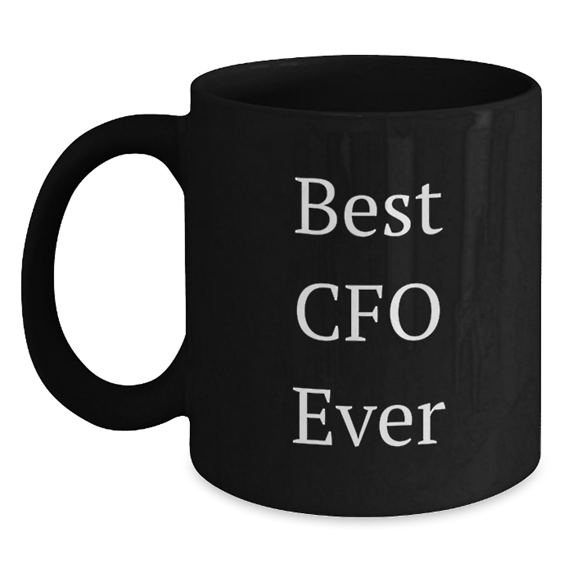 Funny CFO Gifts for Men - Best Cfo Ever Black Coffee Mug Christmas Unique Gifts from Friends - Main