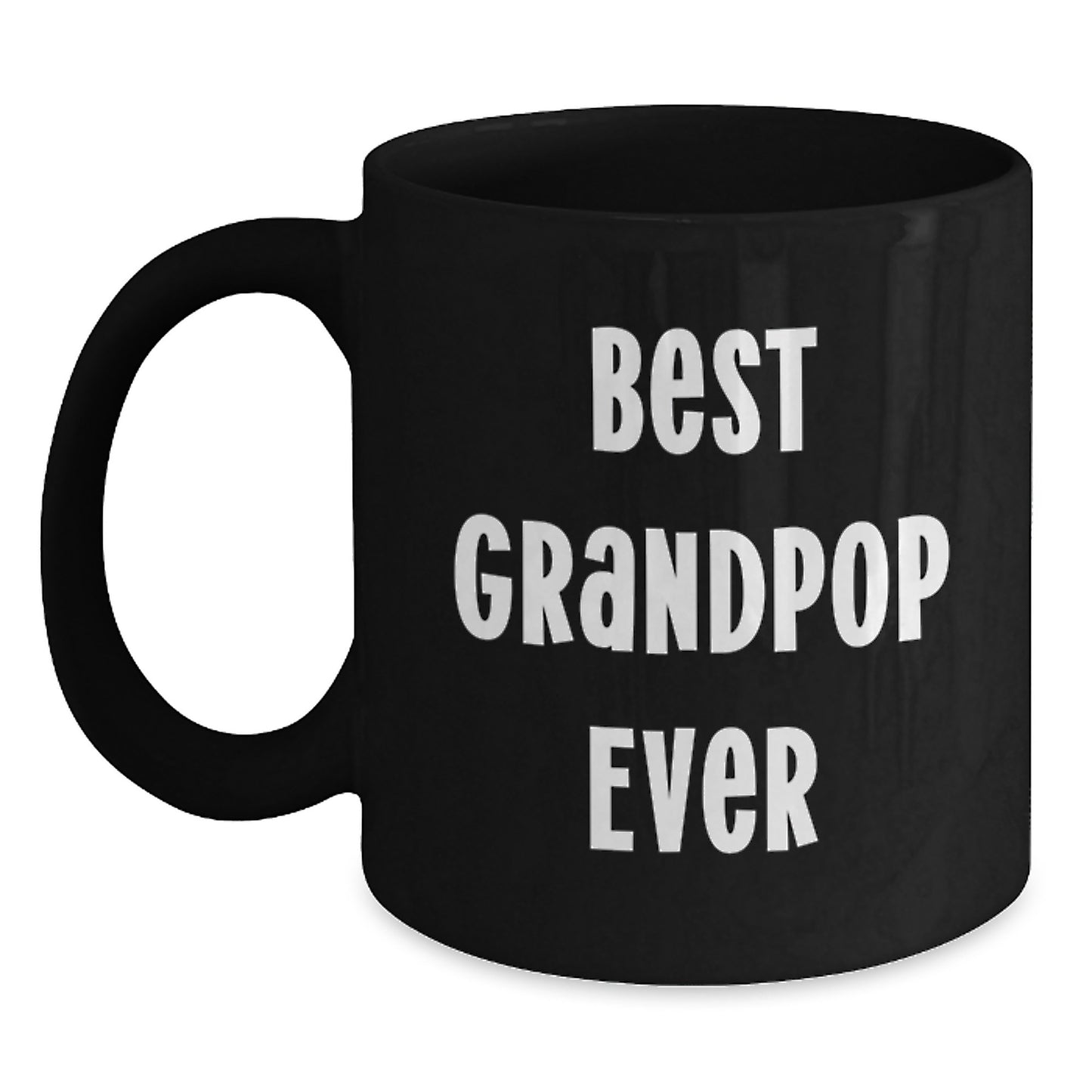 Funny Grandpop Gifts from Men to Grandpop Black Coffee Mug for Christmas Morning - Main
