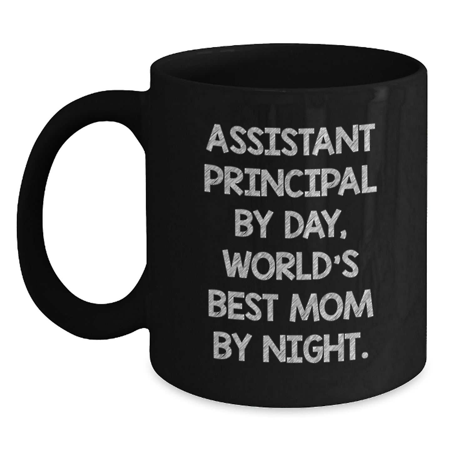 Funny Assistant Principal Gifts, World's Best Mom Mug, Christmas Unique Presents for Men, Women, Coworkers, Family - Main