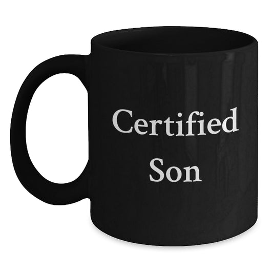 Funny Son Mugs, Certified Son Quote Coffee Mugs Gifts from Women for Son on Christmas - Main