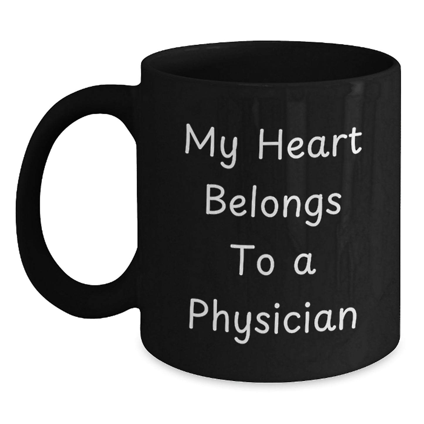 Funny Gift for Physicians, Unique Physician Christmas Unique Gifts from Friends, Physician Black Coffee Mug - Main